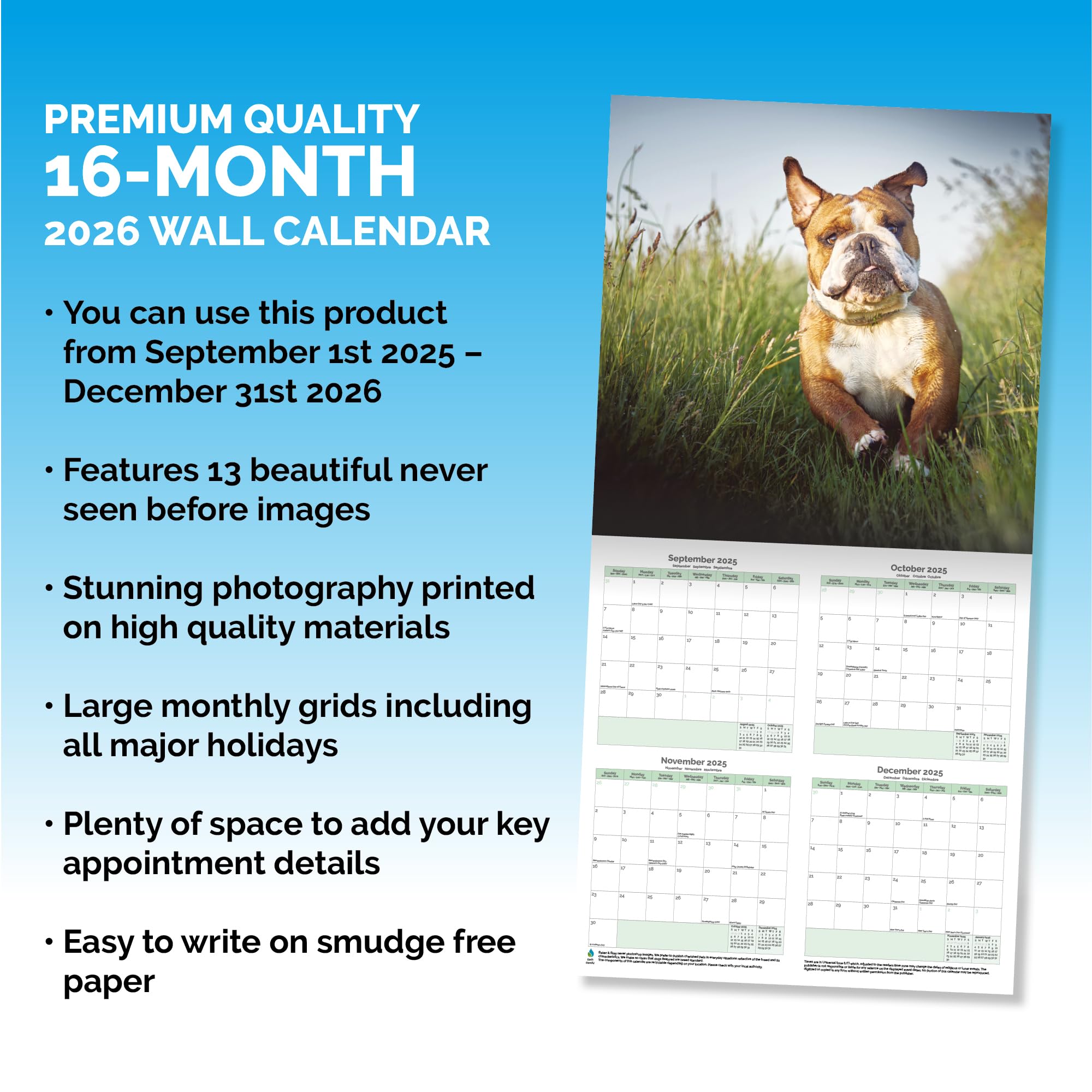 Bulldog Calendar 2026