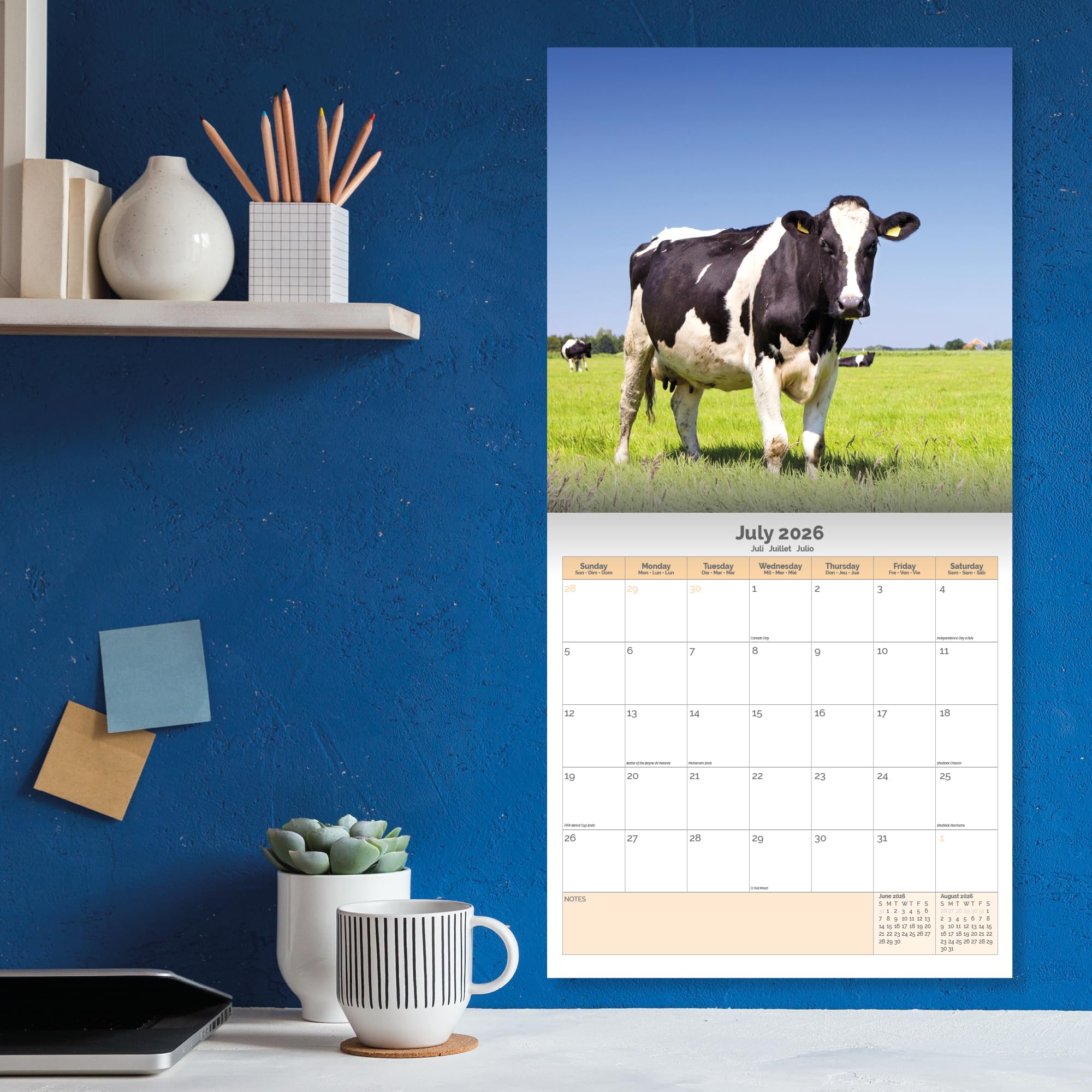 Cows Calendar 2026