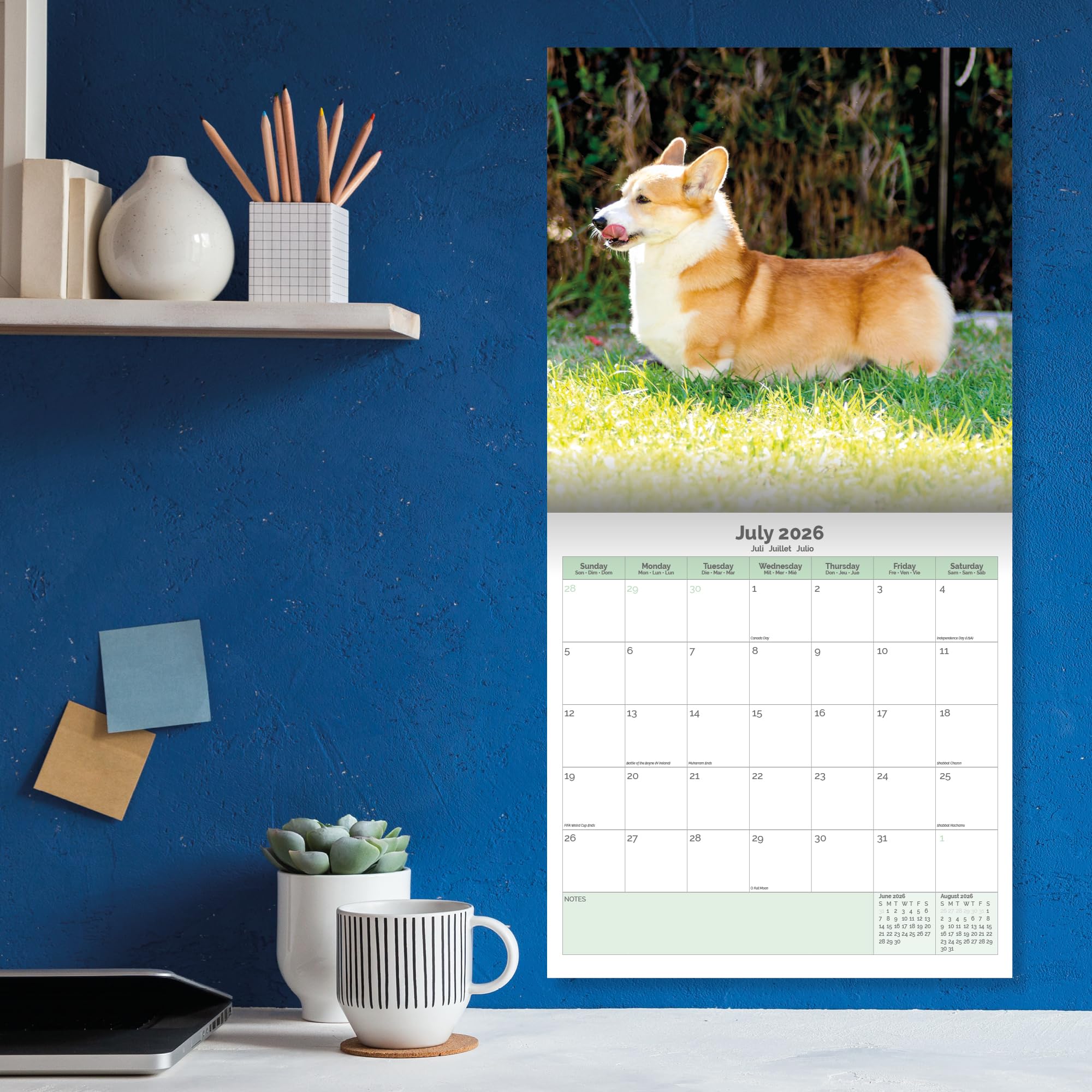 Corgi Calendar 2026