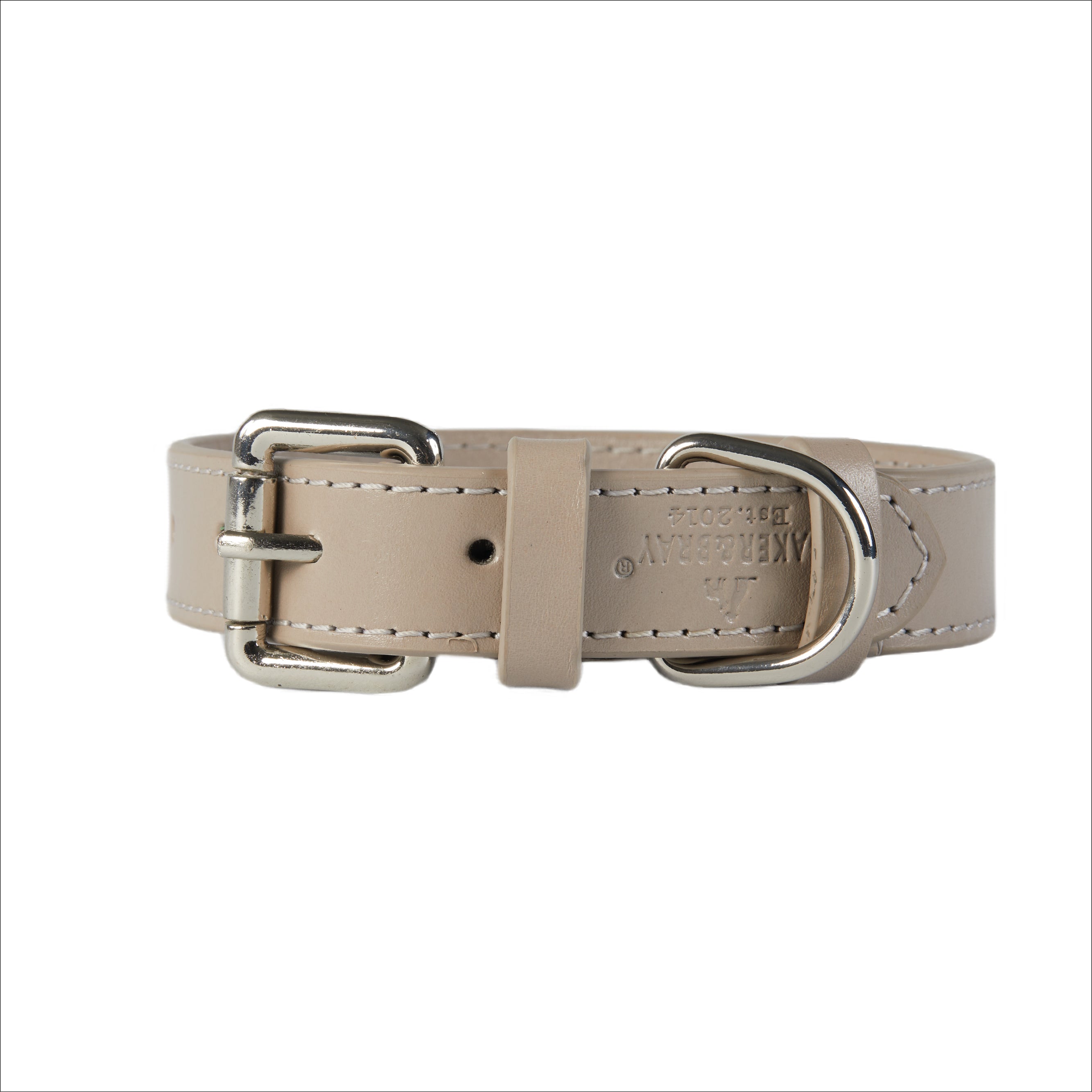 Eco Friendly Leather Dog Collar & Lead Set, Ash