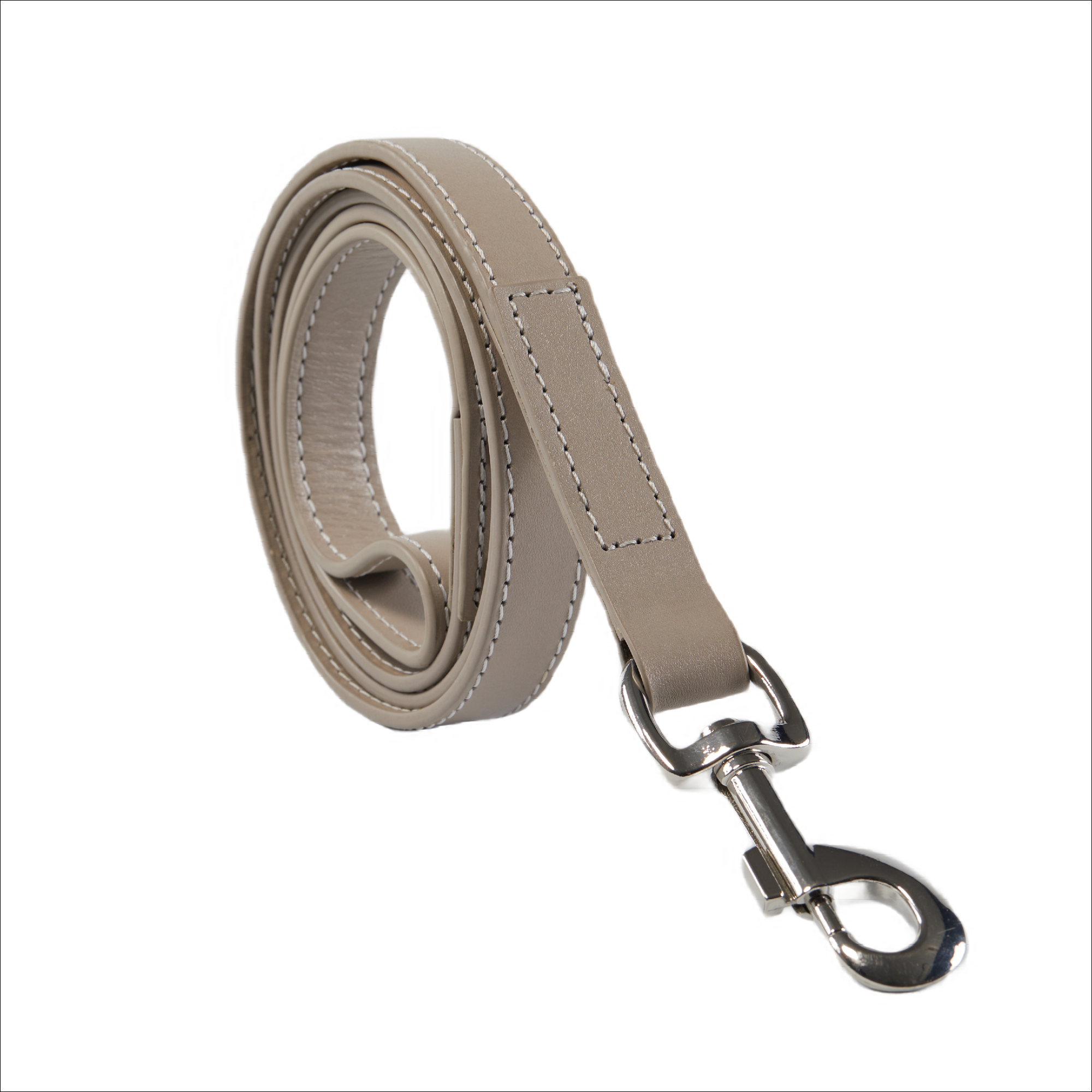 Eco Friendly Leather Dog Collar & Lead Set, Ash