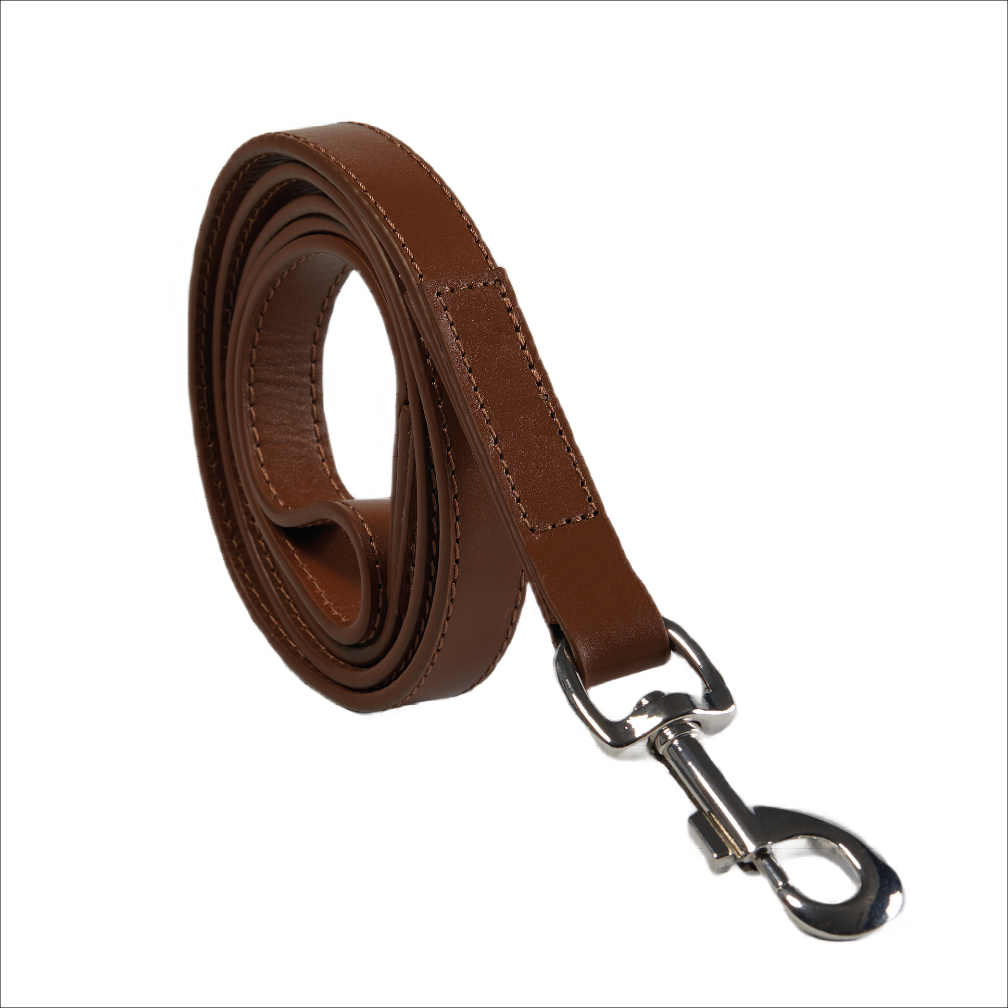 Eco Friendly Leather Dog Lead - Brown
