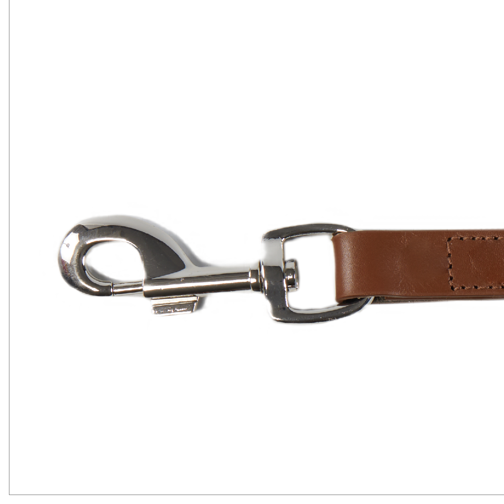 Sustainable Designer Leather Dog Lead, Brown