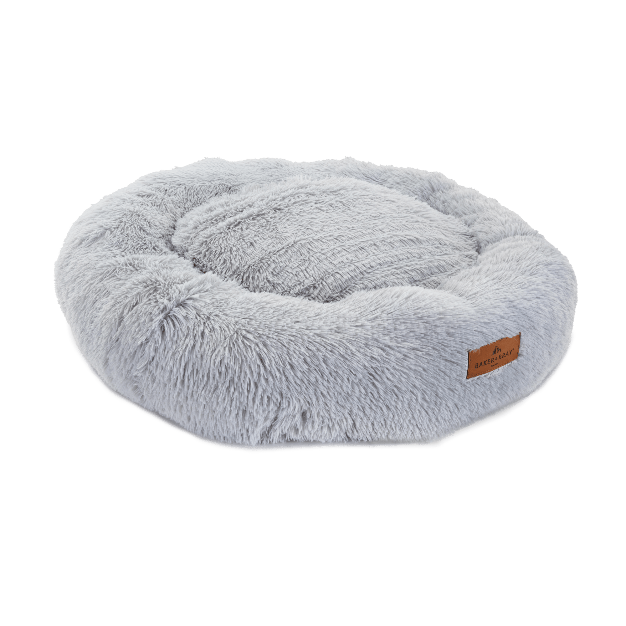 The Donut - Eco Friendly Luxury Calming Donut Dog Bed, Light Grey