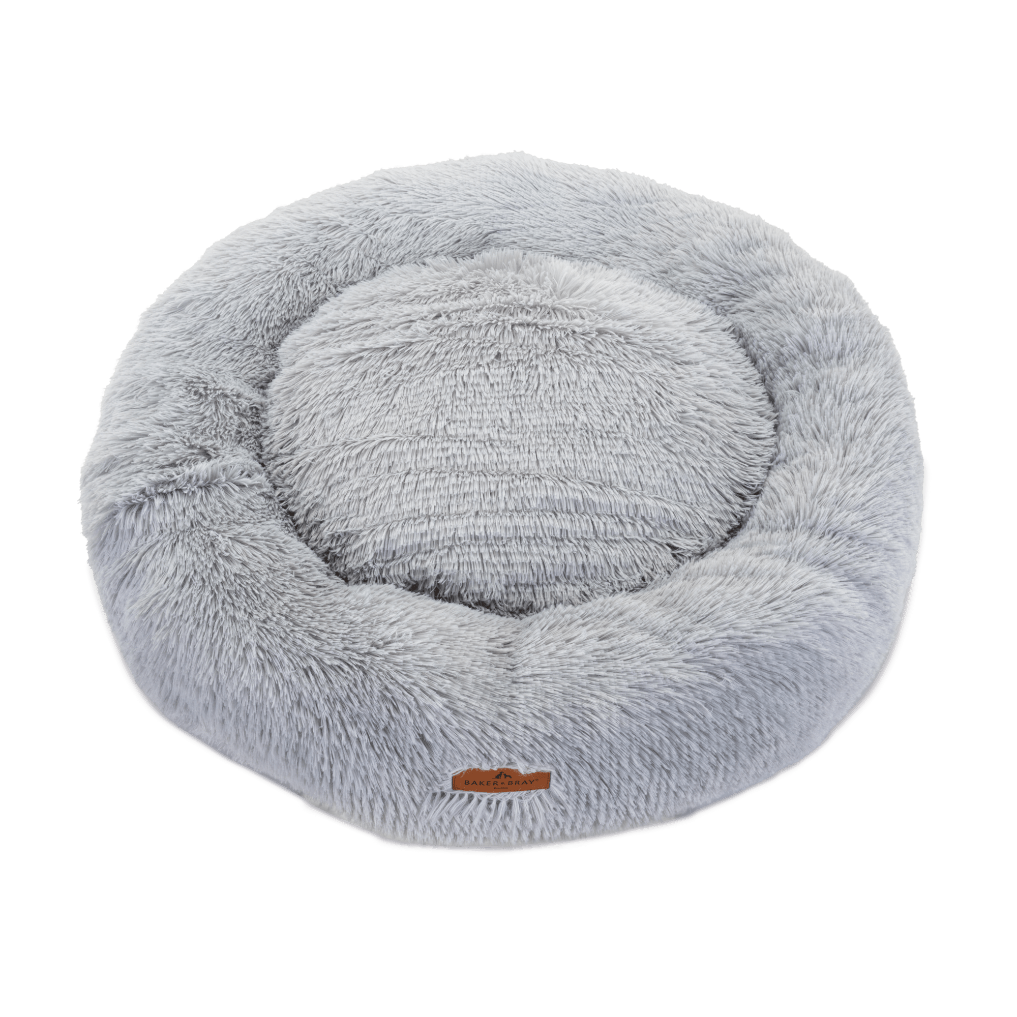 The Donut - Eco Friendly Luxury Calming Donut Dog Bed, Light Grey