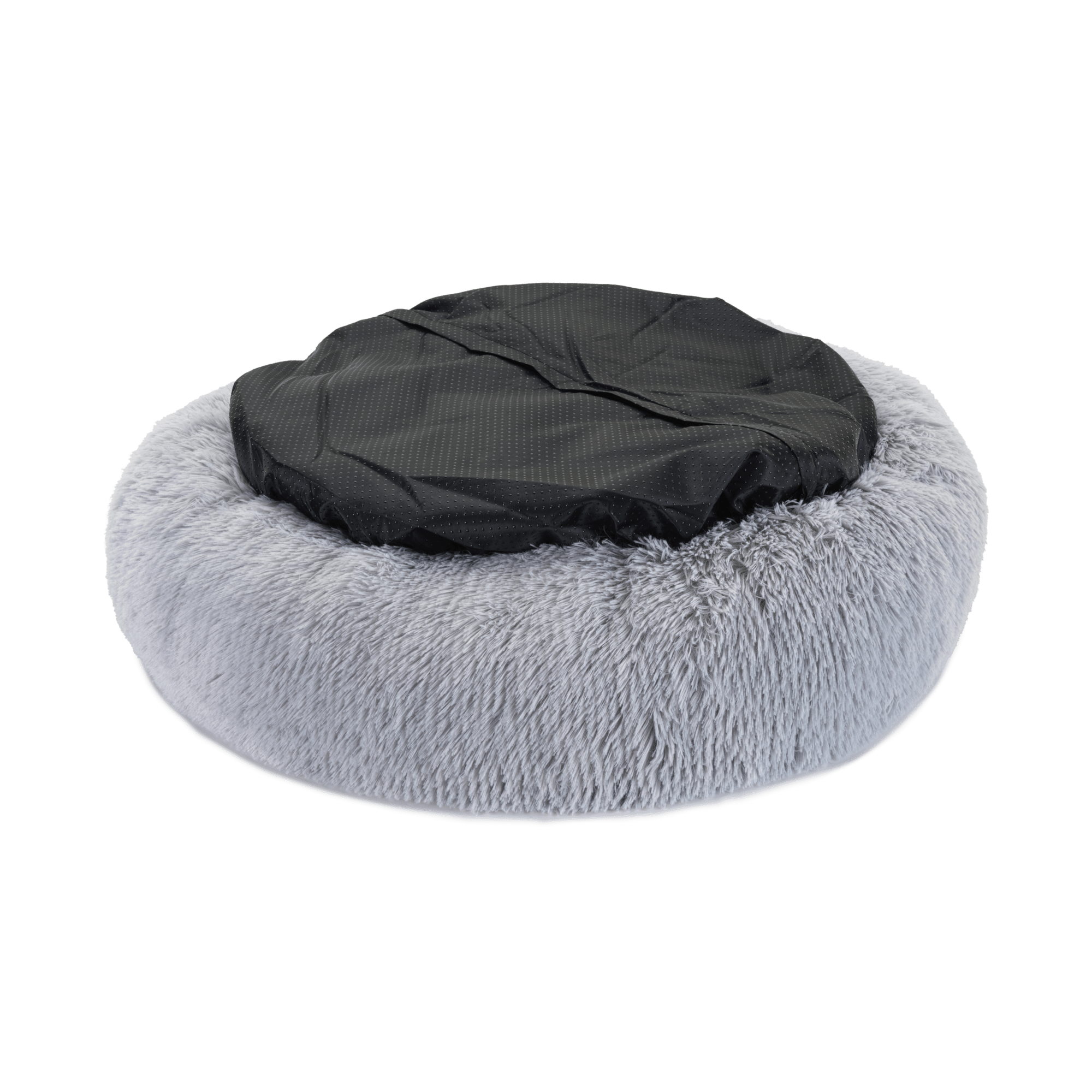 The Donut - Eco Friendly Luxury Calming Donut Dog Bed, Light Grey