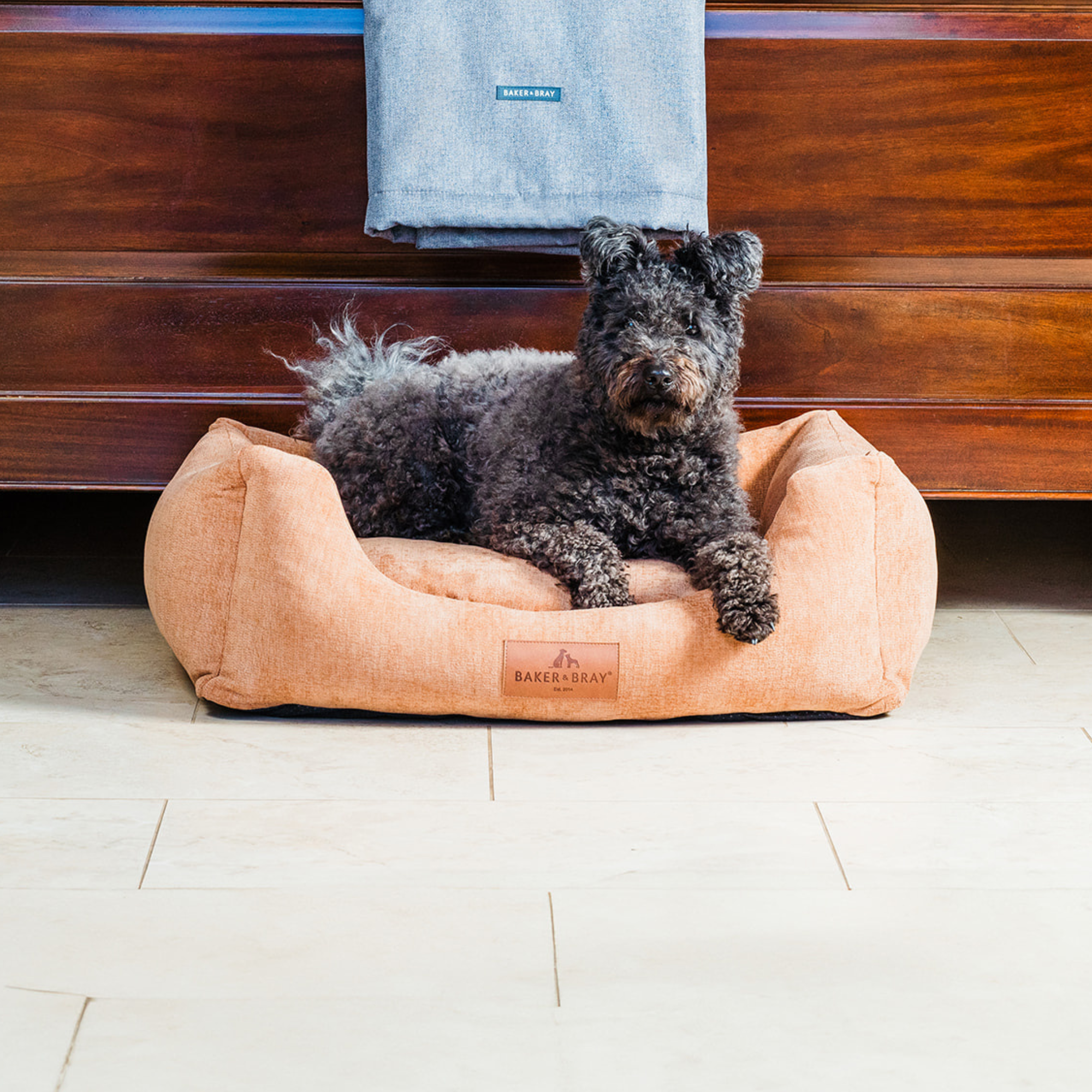 Eco Luxe Orthopaedic Luxury Dog Bed, Peach Fuzz