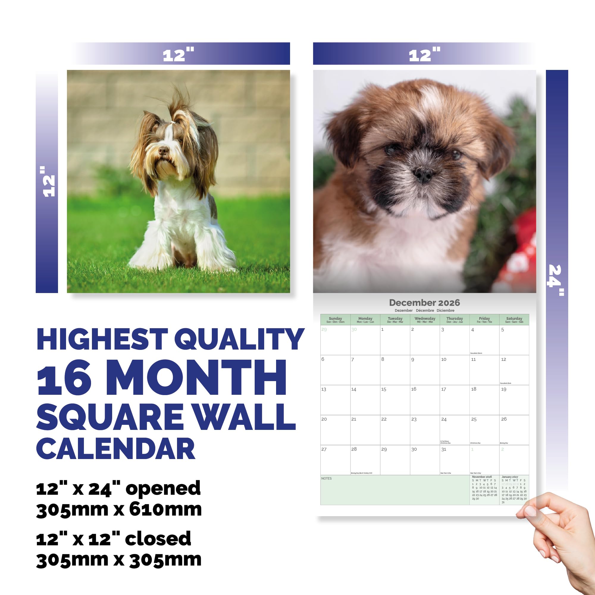Shih Tzu Calendar 2026
