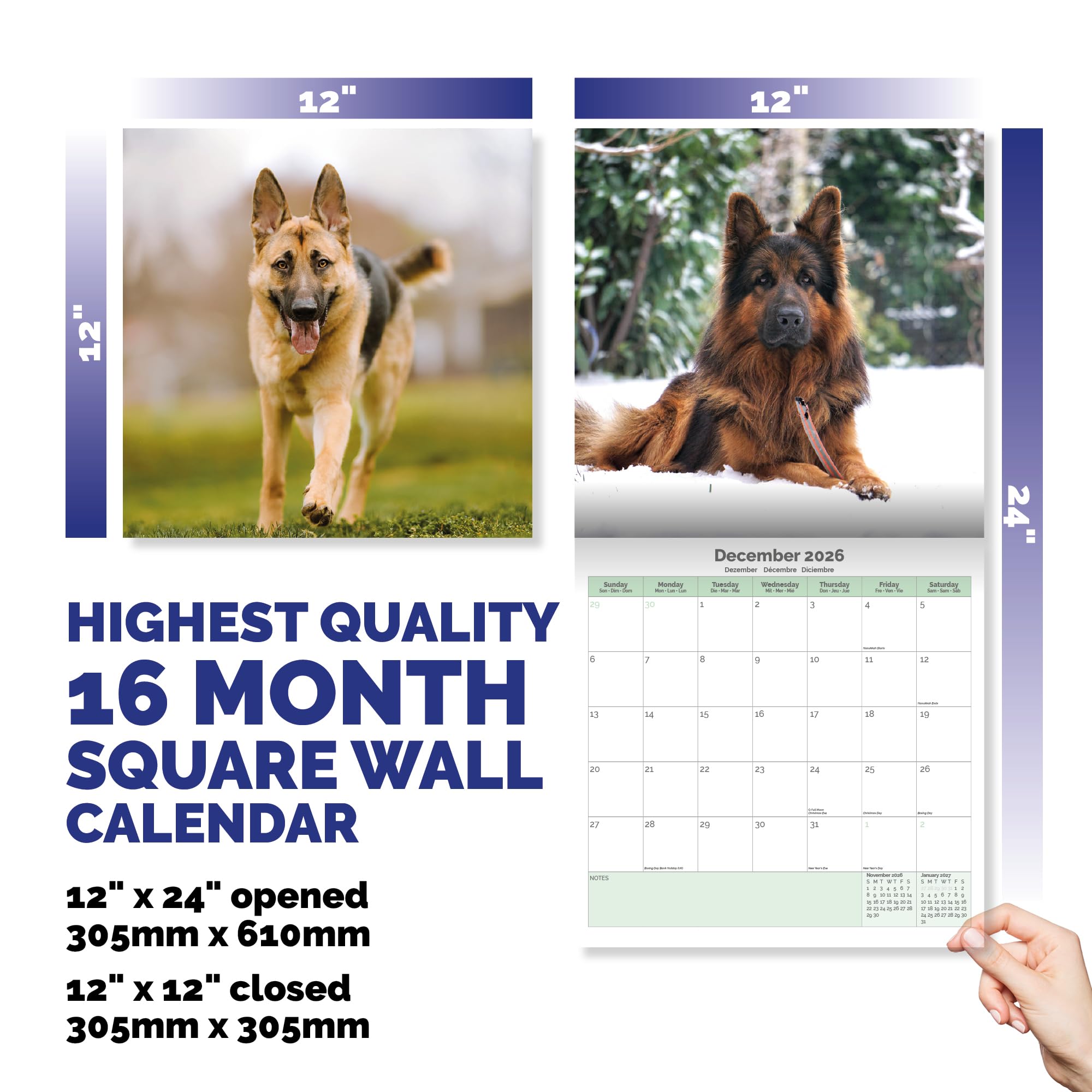 German Shepherd Calendar 2026