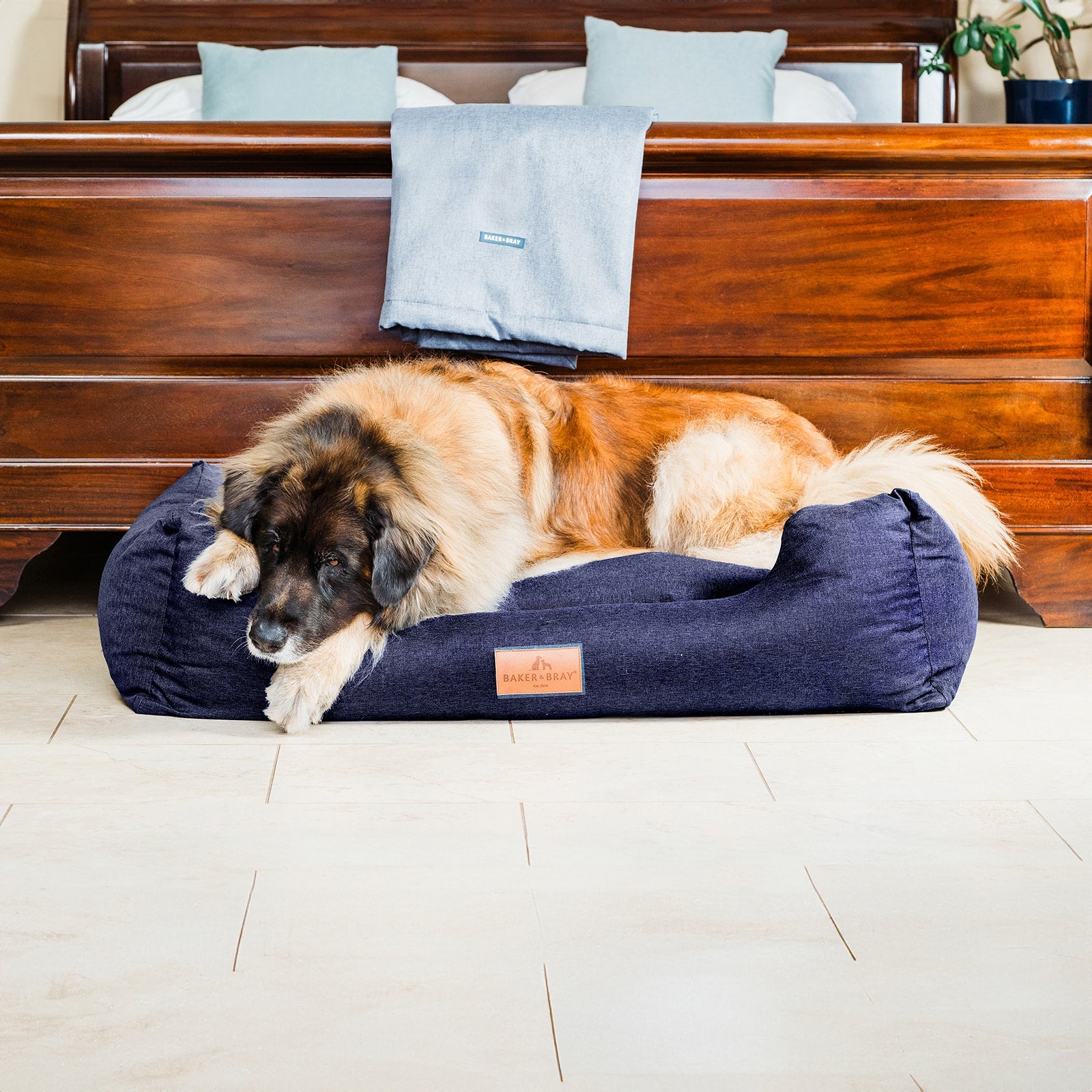 The Ultimate - Eco Friendly Orthopaedic Luxury Dog Bed, Navy Blue