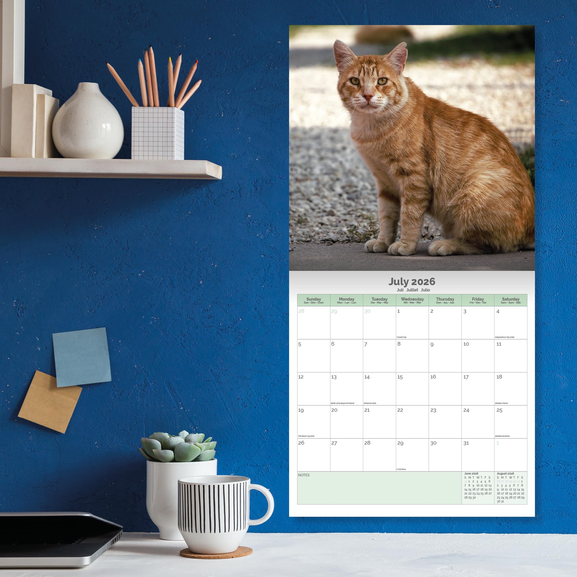 Ginger Cats Calendar 2026