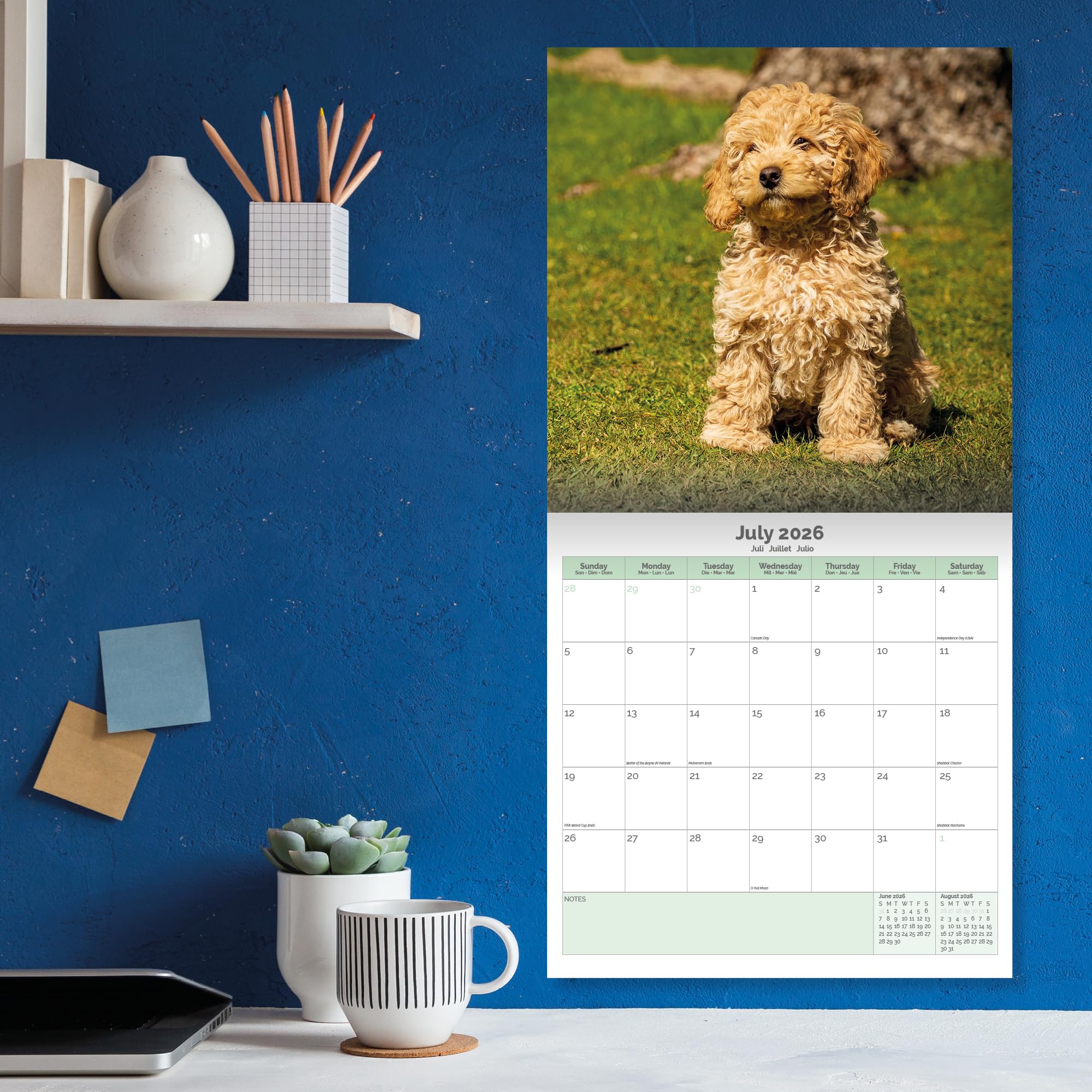 Cockapoo Puppies Calendar 2026
