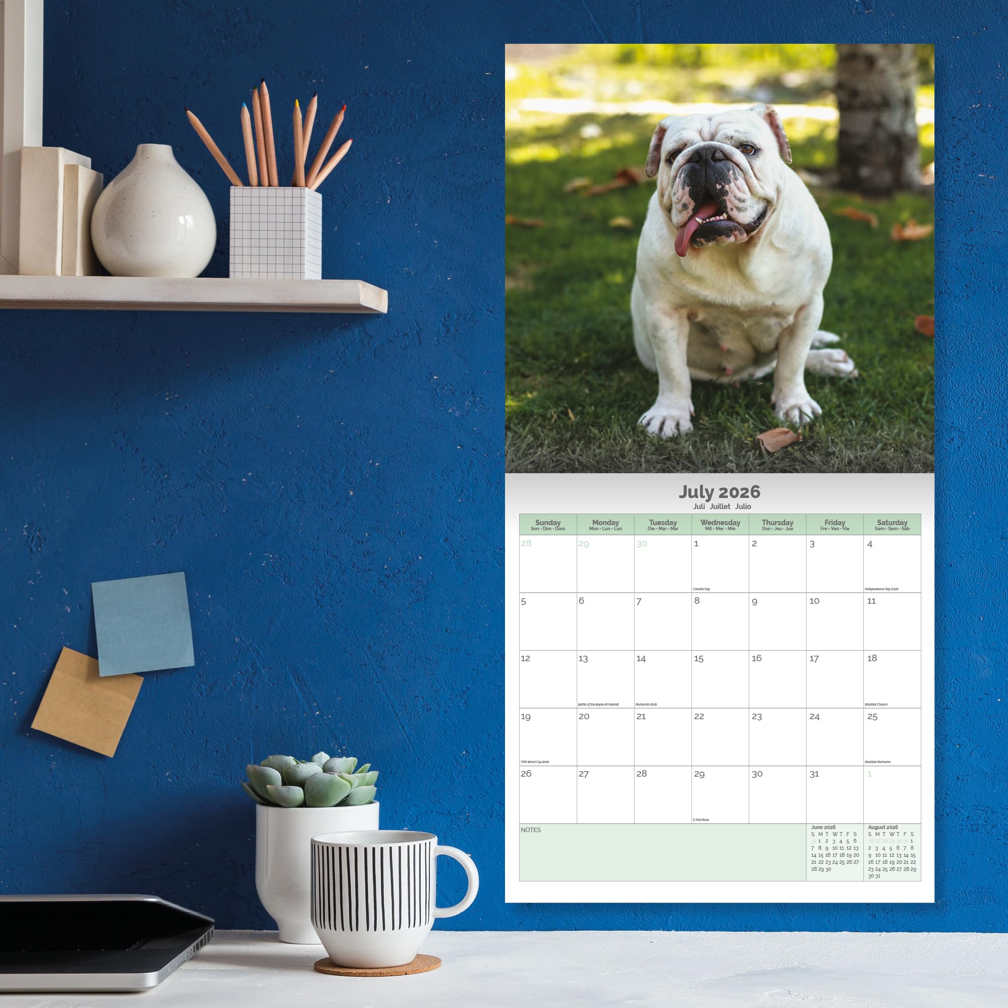Bulldog Calendar 2026