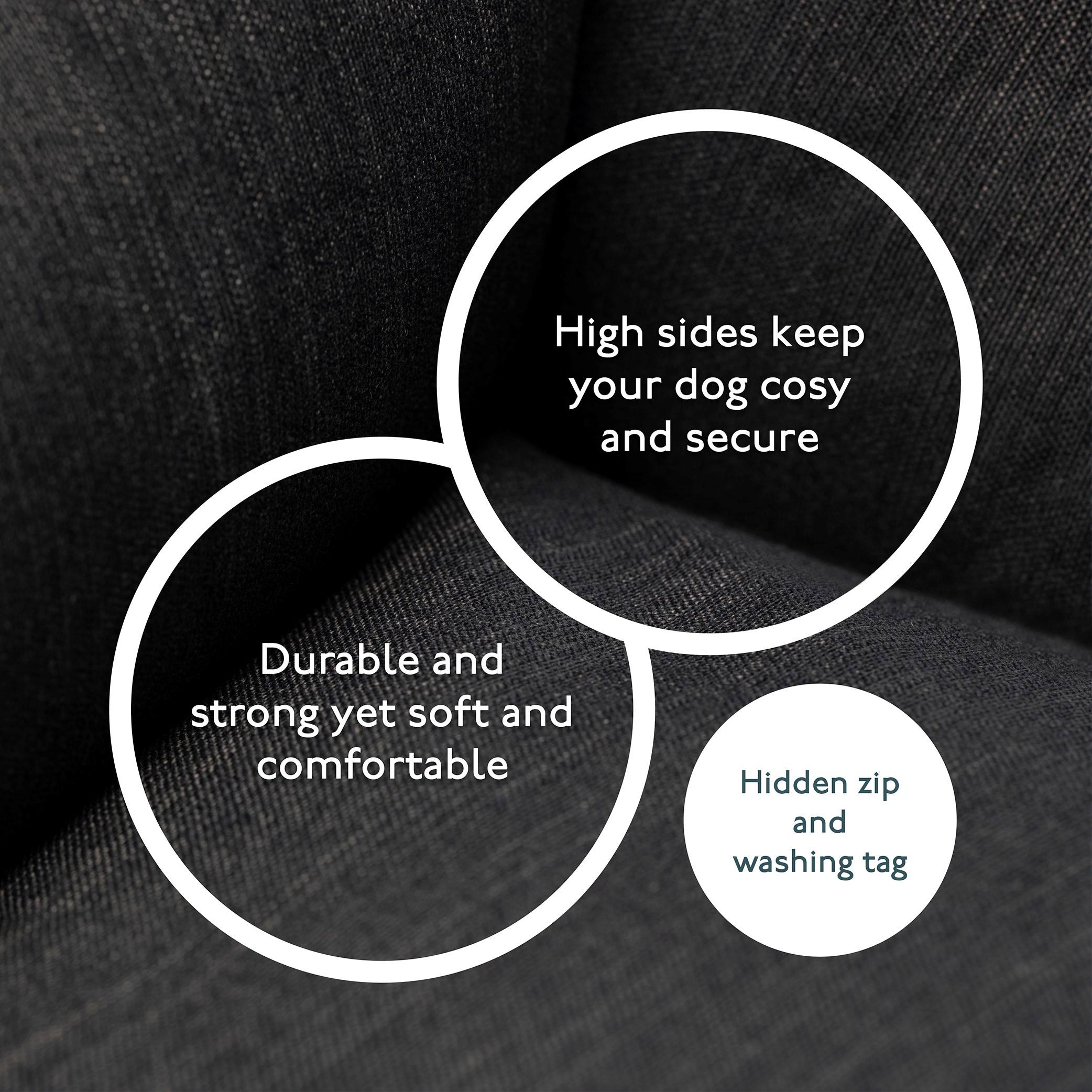 The Ultimate - Eco Friendly Orthopaedic Luxury Dog Bed, Slate Grey