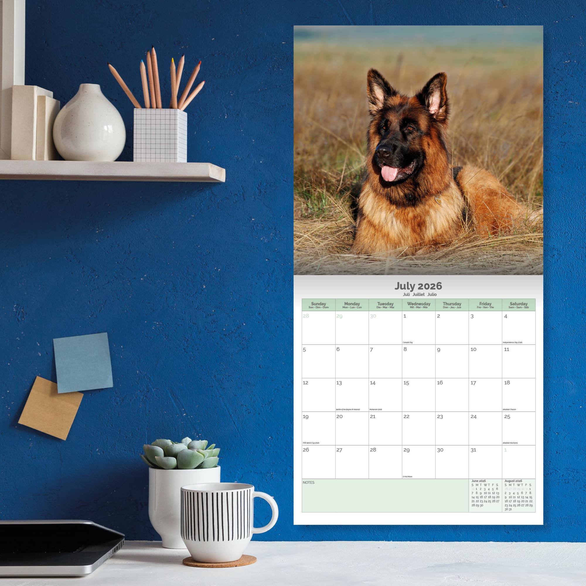 German Shepherd Calendar 2026