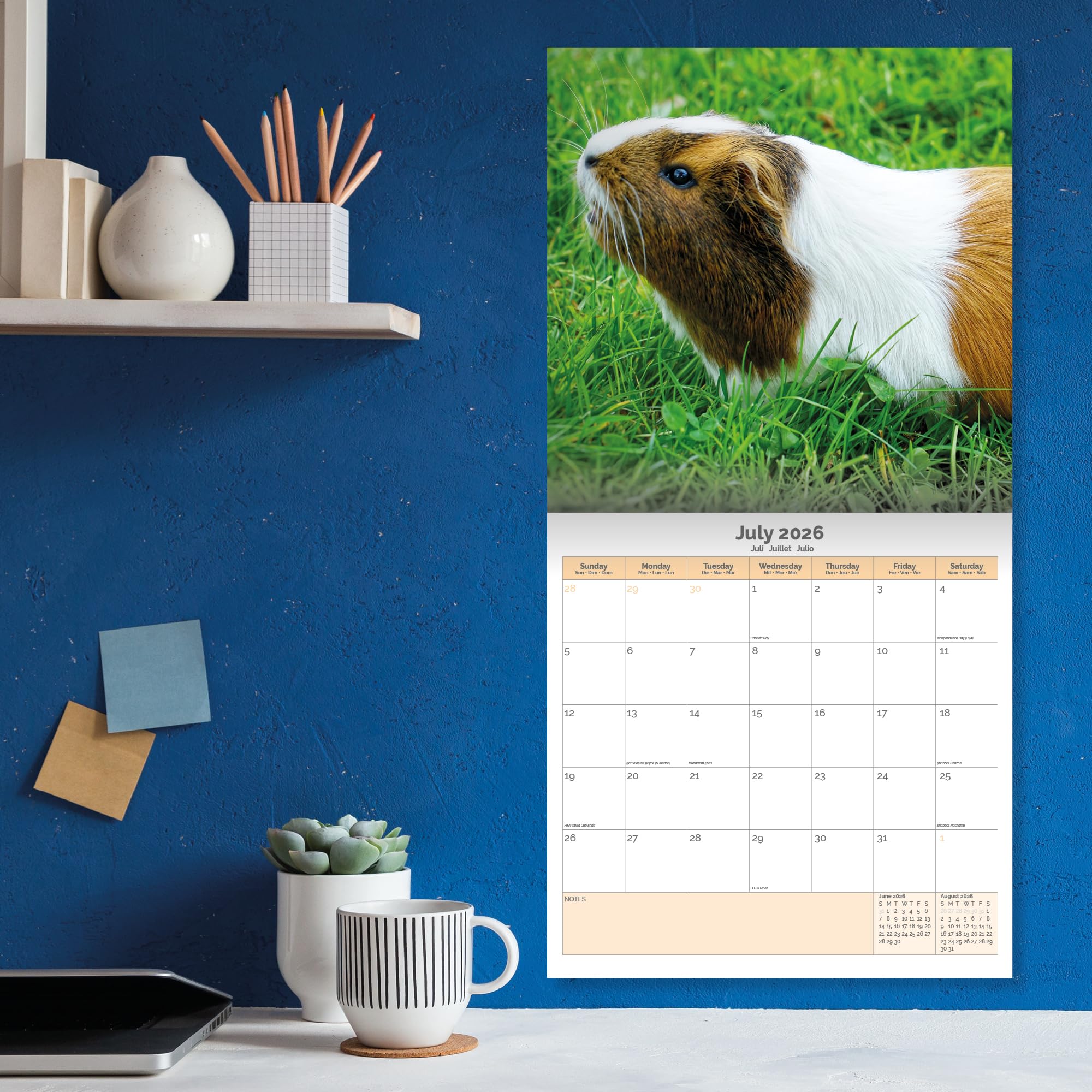 Guinea Pig Calendar 2026