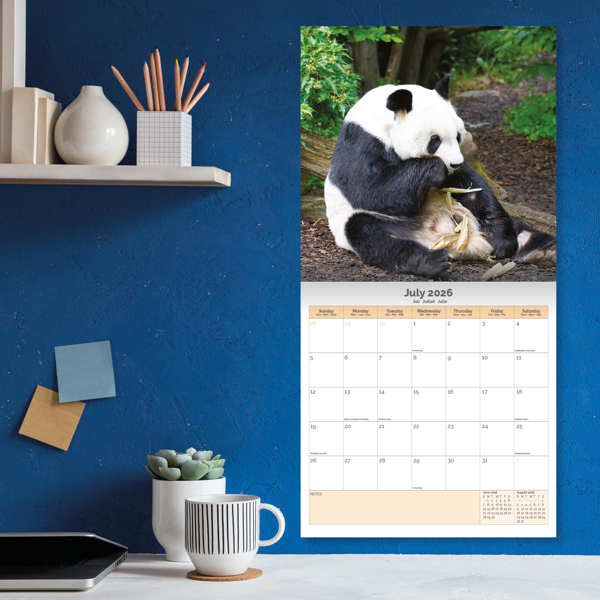Panda Bears Calendar 2026,