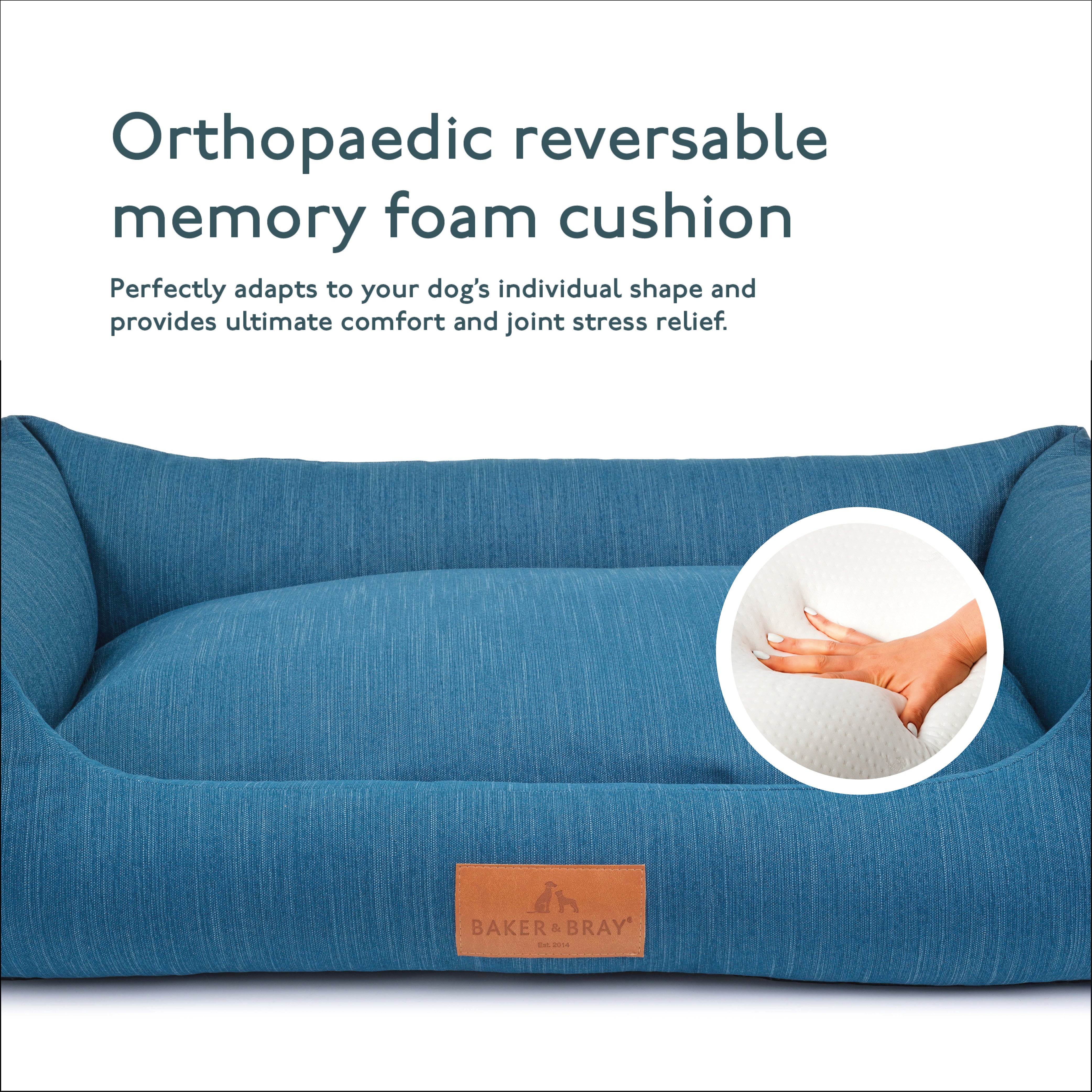 The Ultimate - Eco Friendly Orthopaedic Luxury Dog Bed, Teal Blue-Green