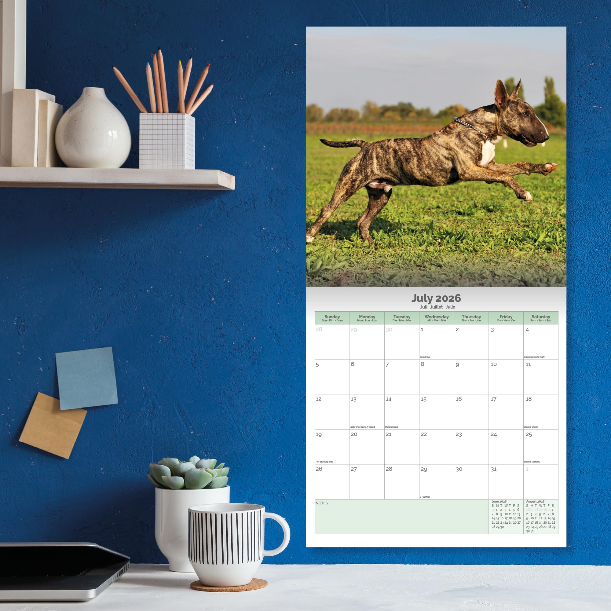 Bull Terrier Calendar 2026