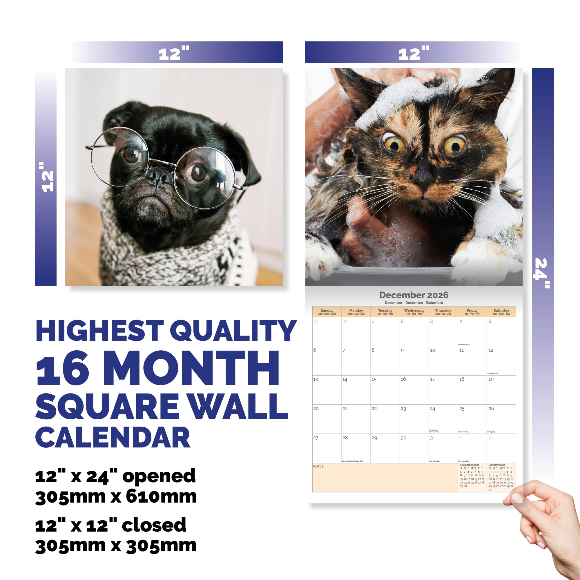 Animal Selfies Calendar 2026