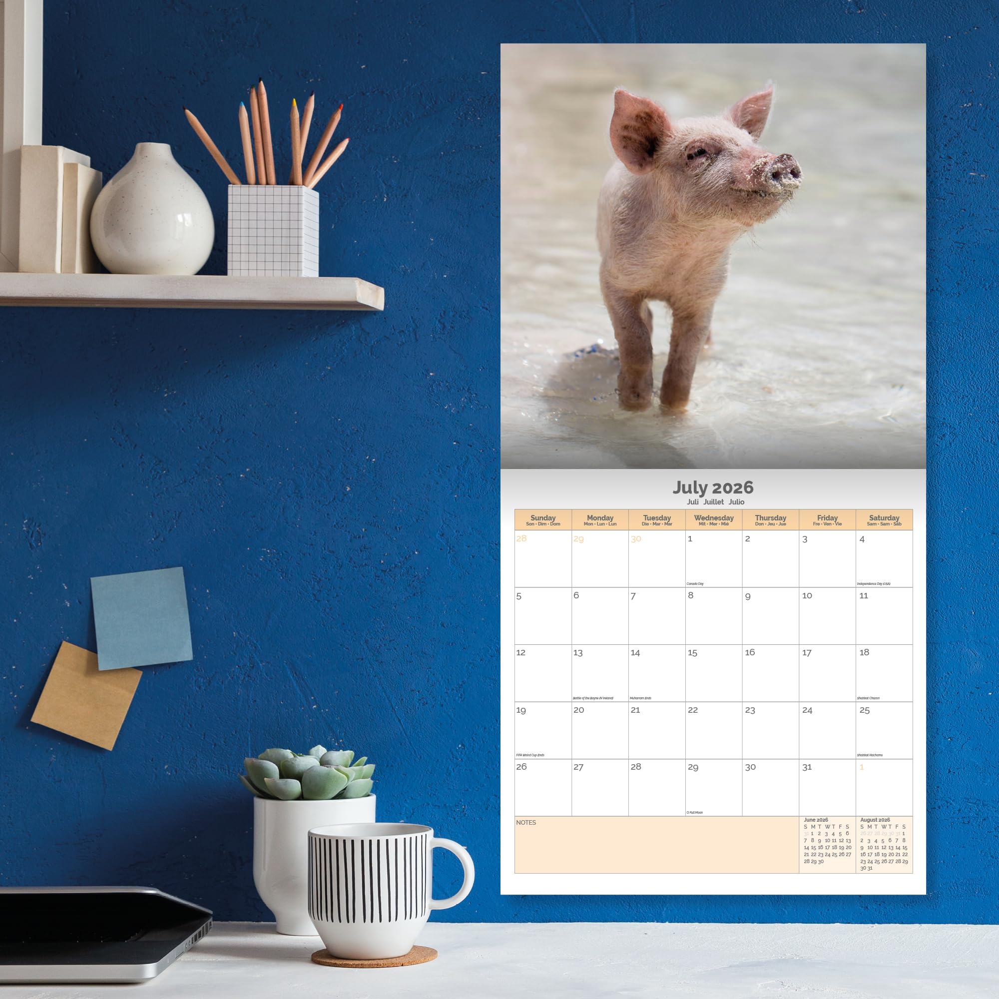 Pigs Calendar 2026