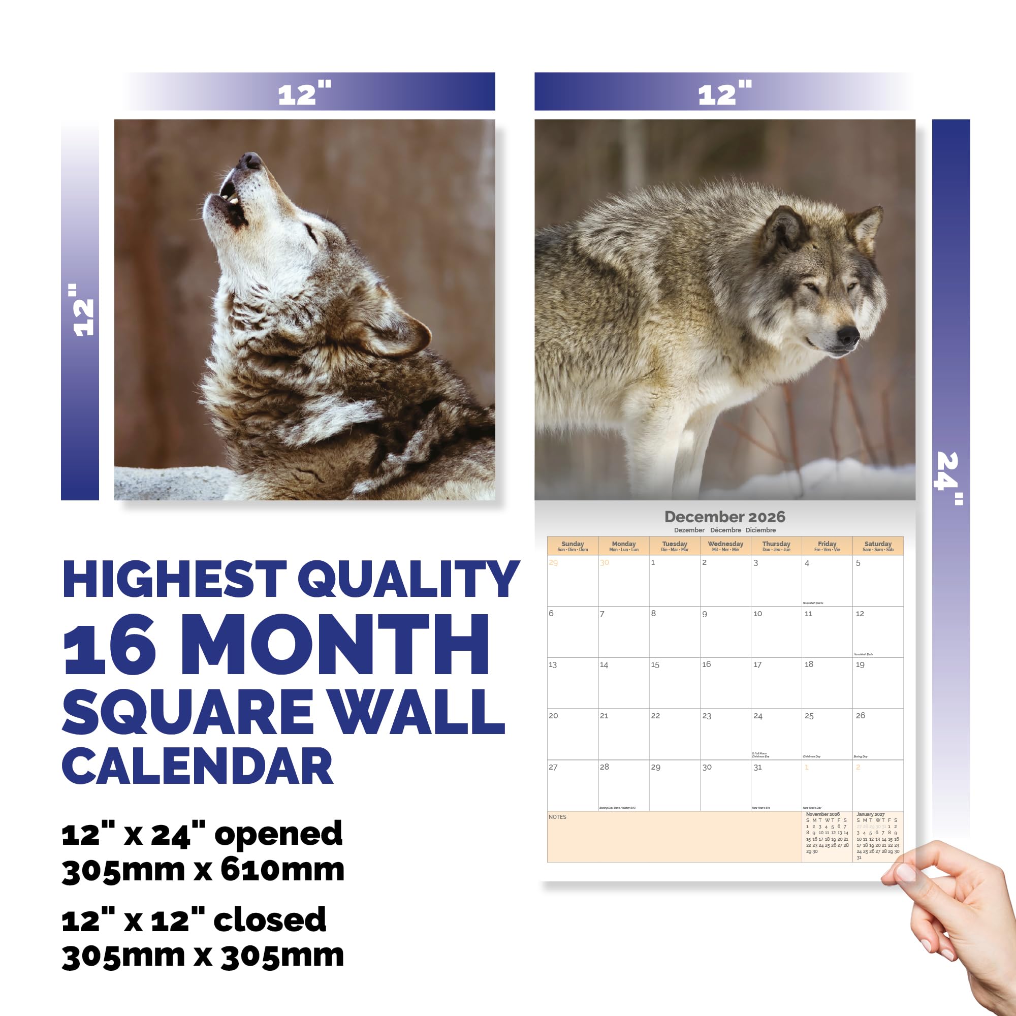 Wolves Calendar 2026