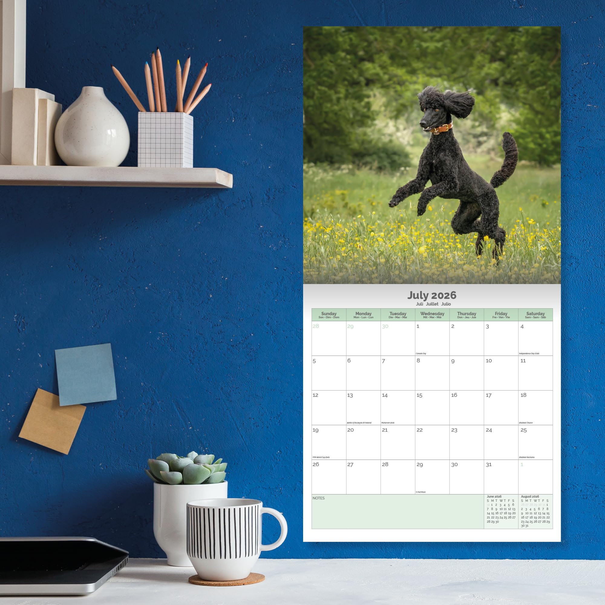 Poodle Calendar 2026