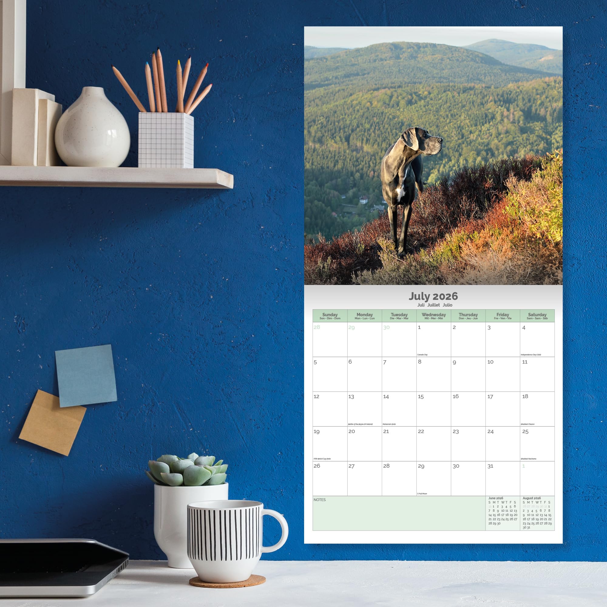 Great Dane Calendar 2026