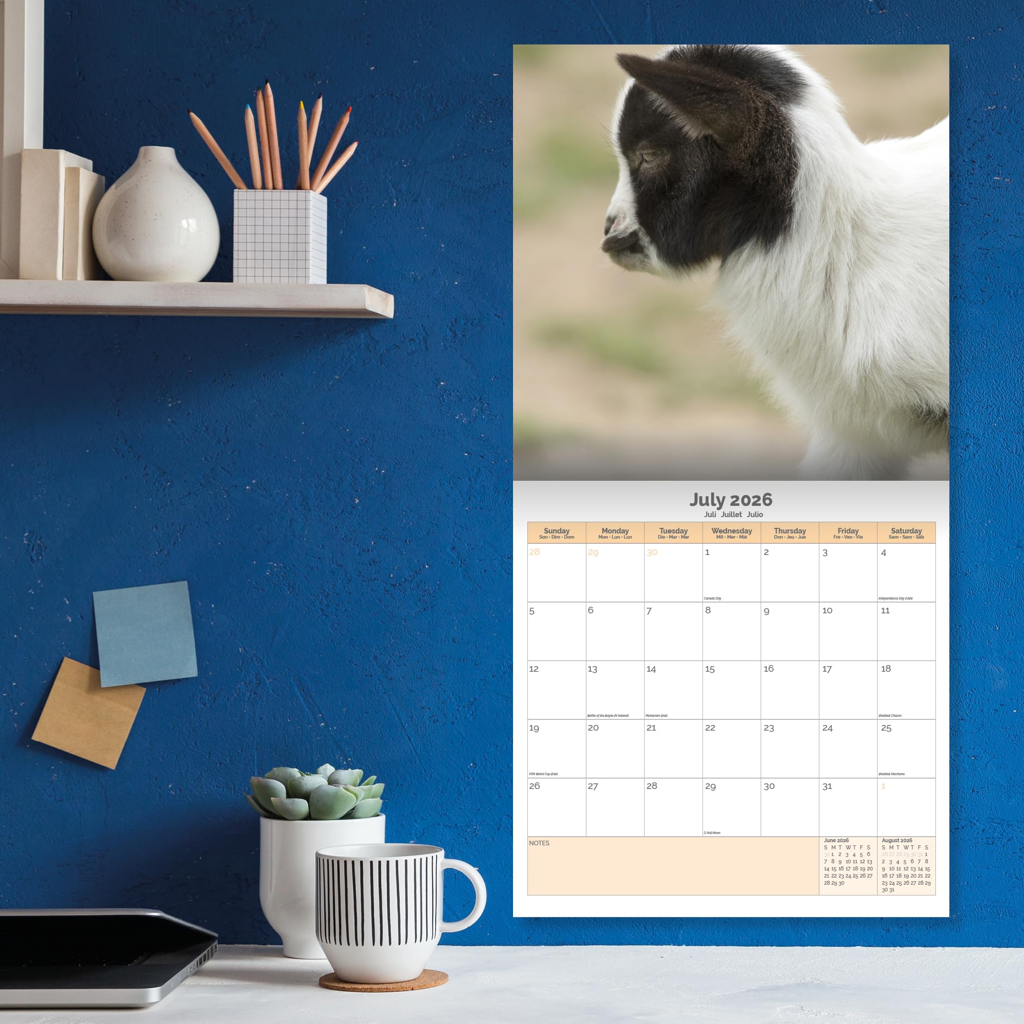 Baby Goats Calendar 2026