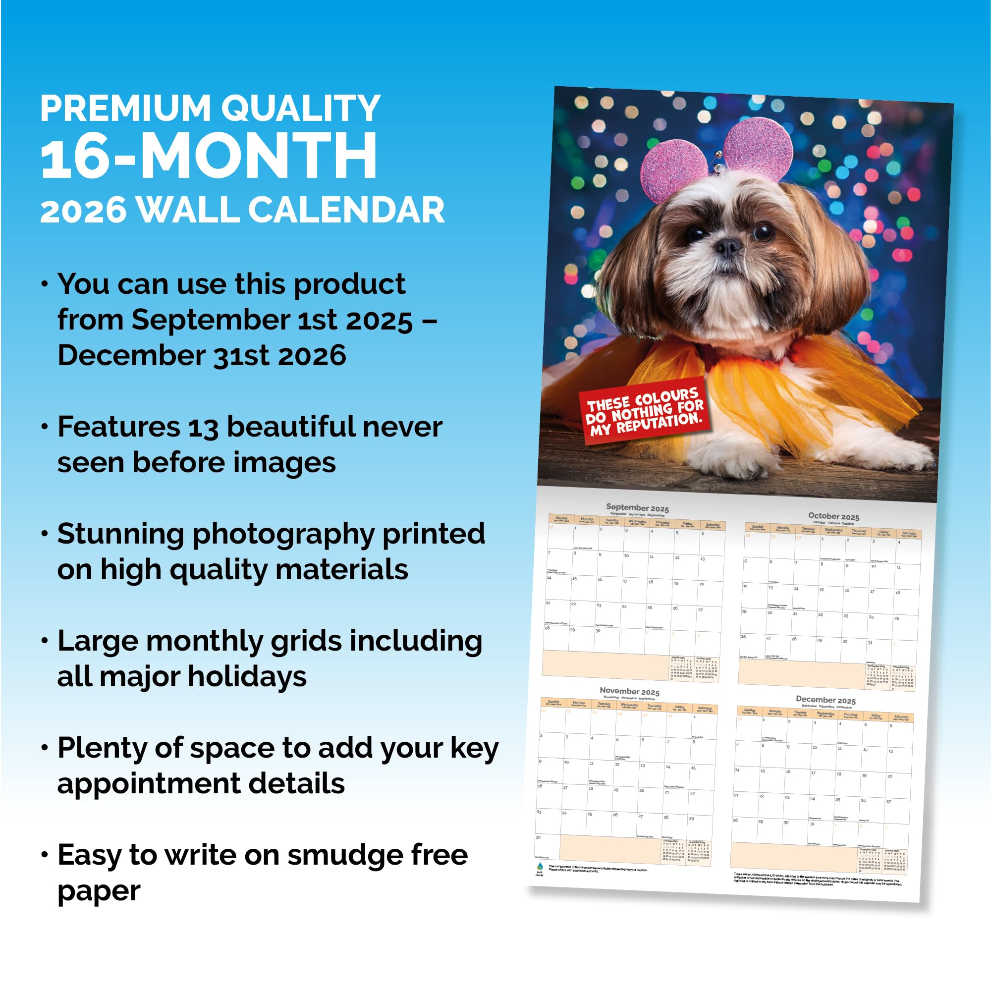 Shih T(zu) Happens Calendar 2026