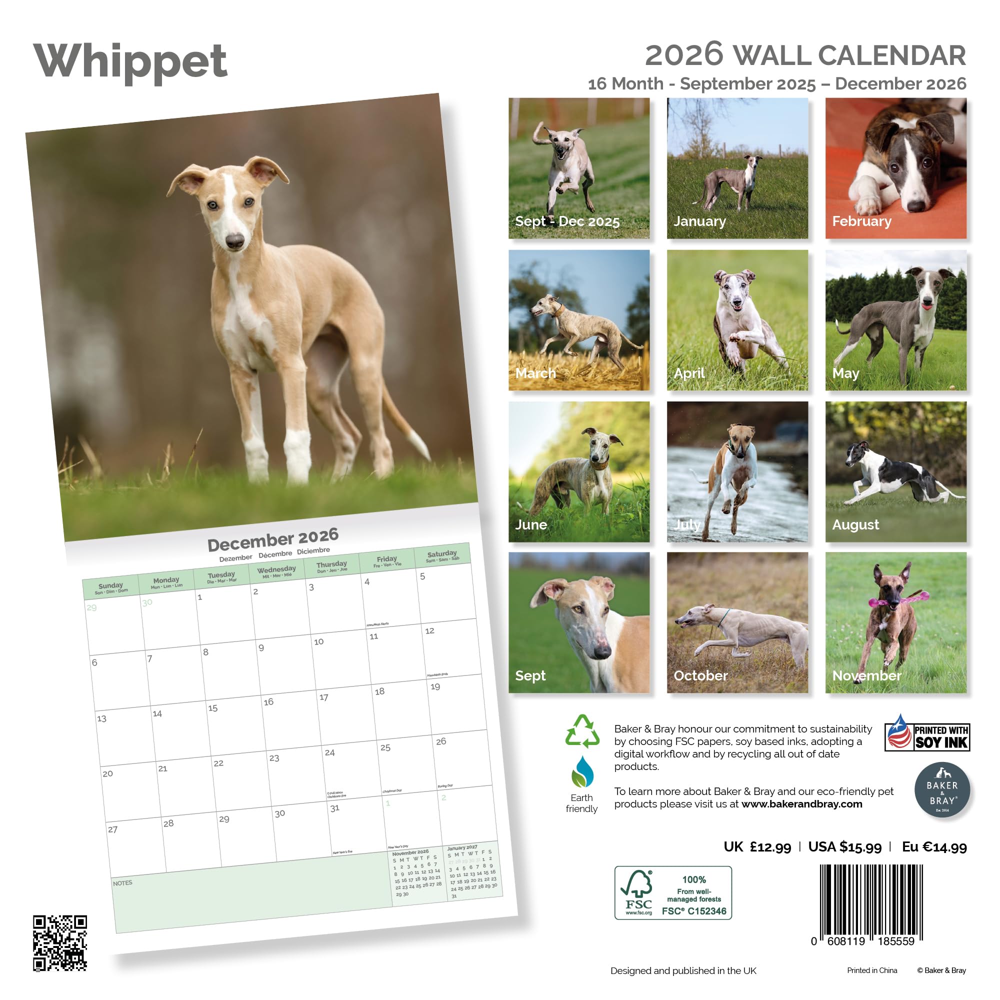 Whippet Calendar 2026
