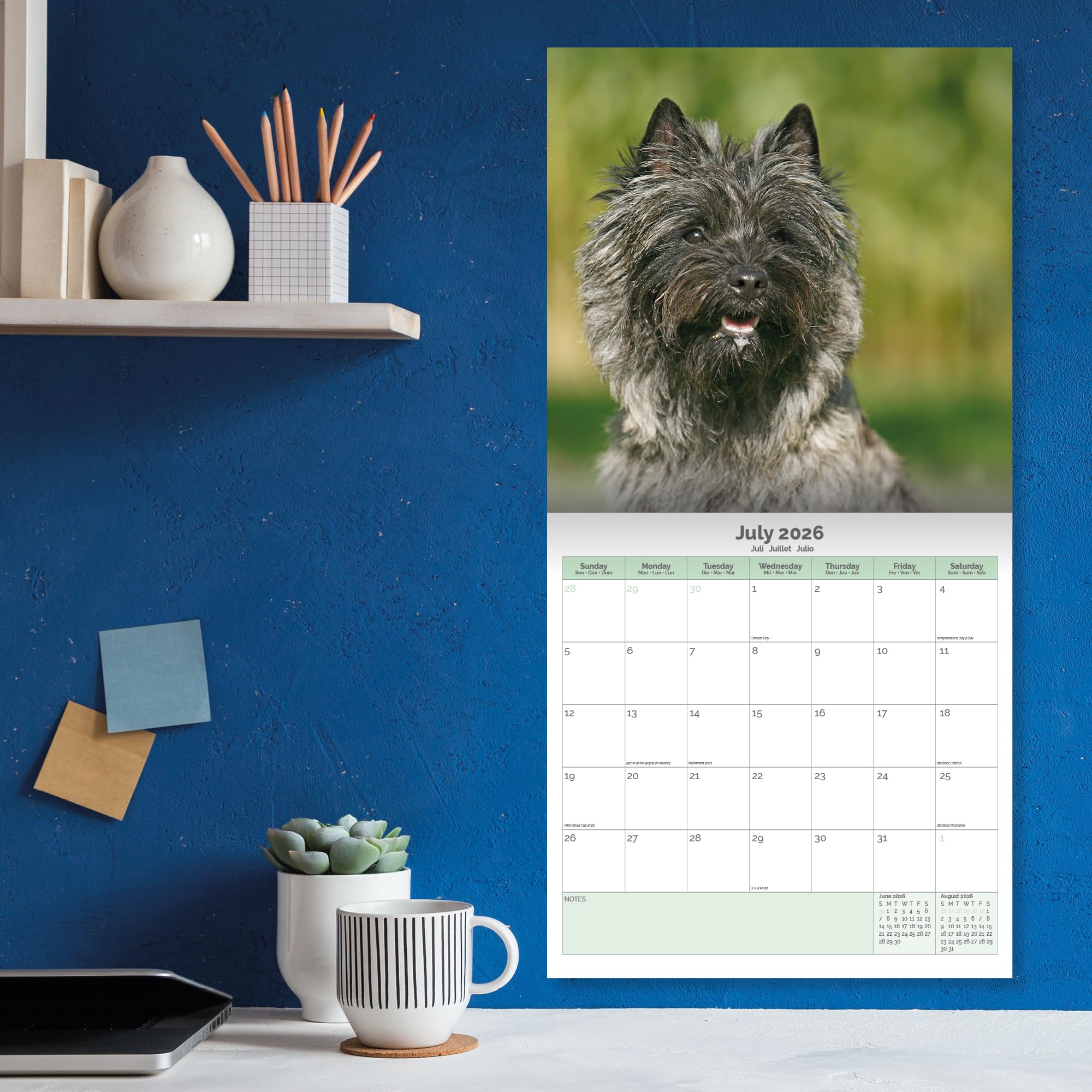 Cairn Terrier Calendar 2026