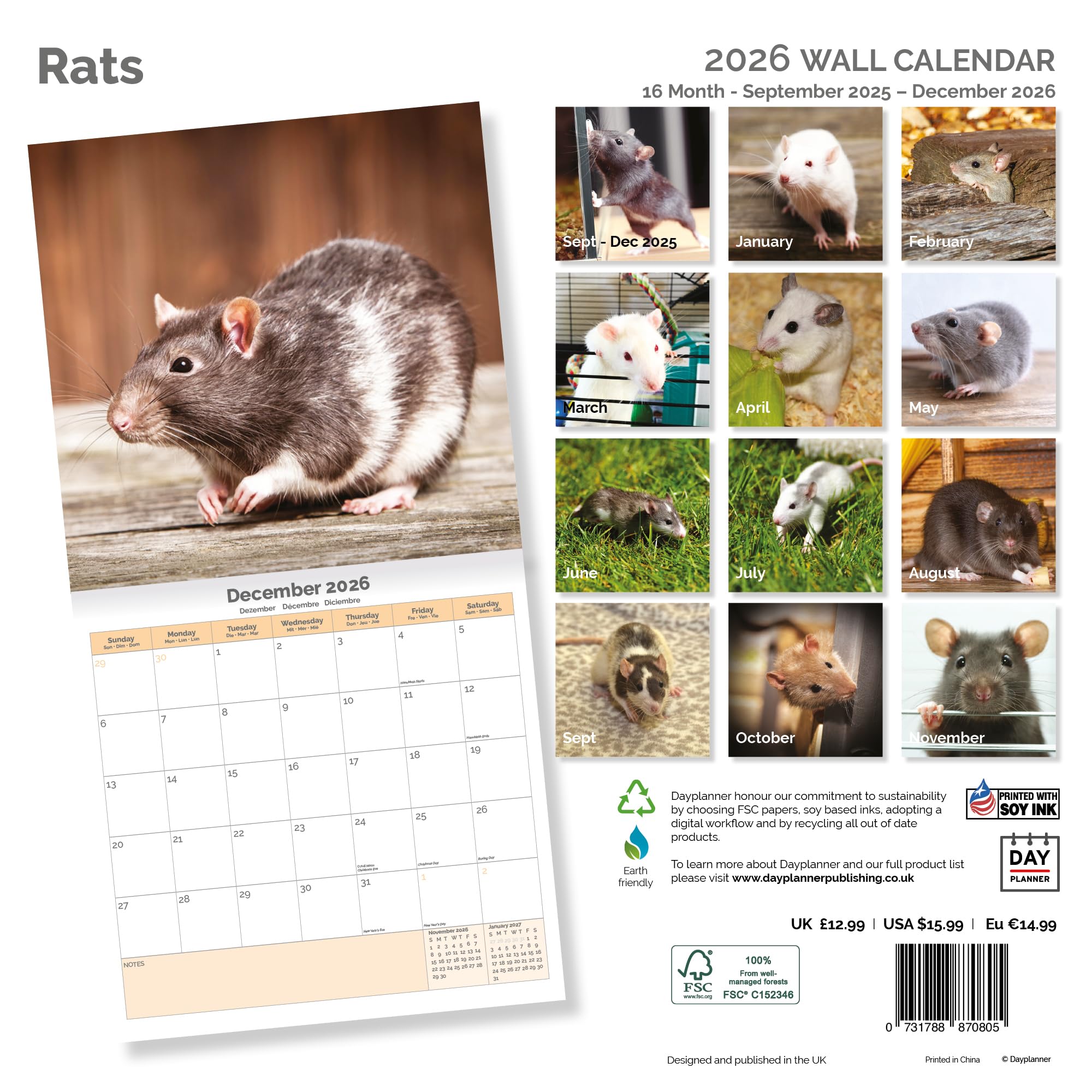 Rats Calendar 2026