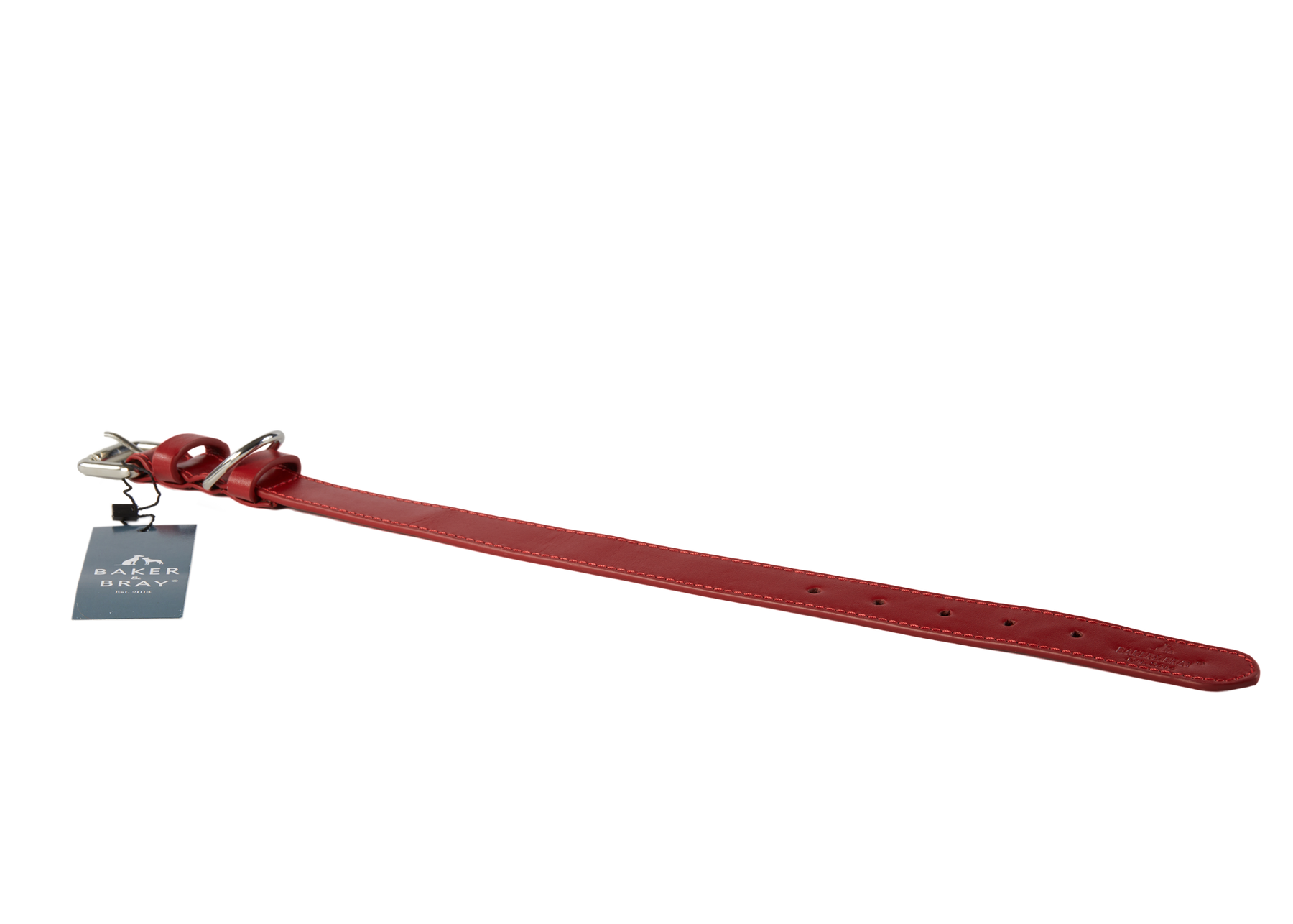 Eco Friendly Leather Dog Collar & Lead Set, Rose
