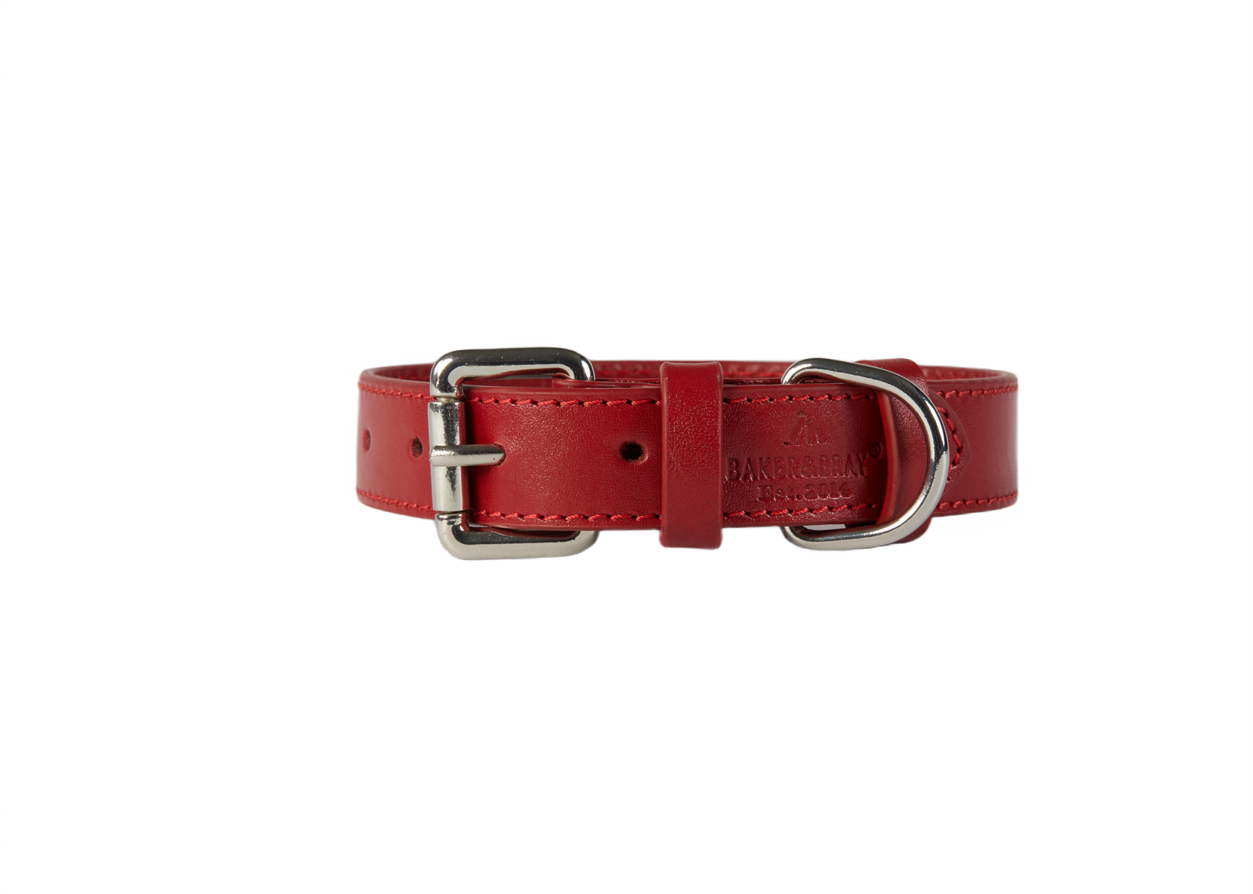 Eco Friendly Leather Dog Collar & Lead Set, Rose