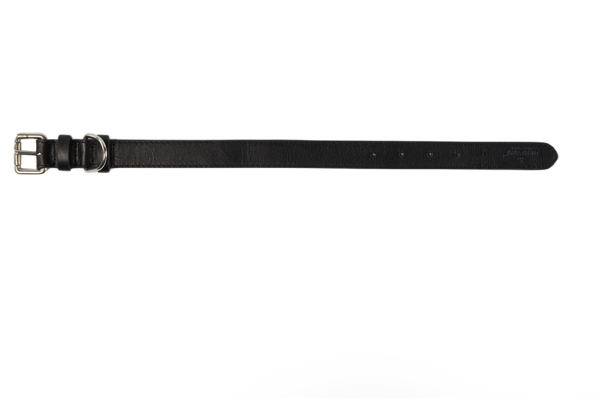 Eco Friendly Leather Dog Collar, Black