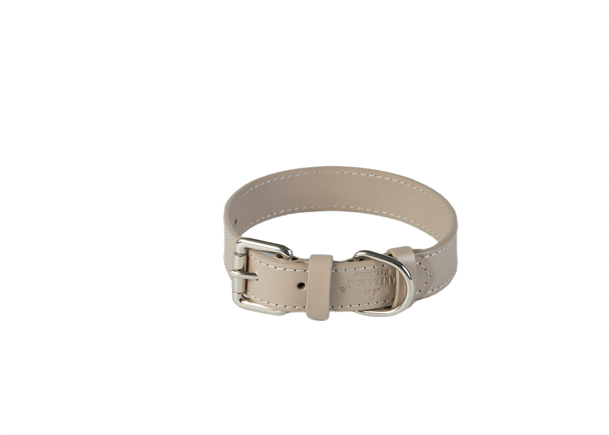 Eco Friendly Leather Dog Collar, Ash