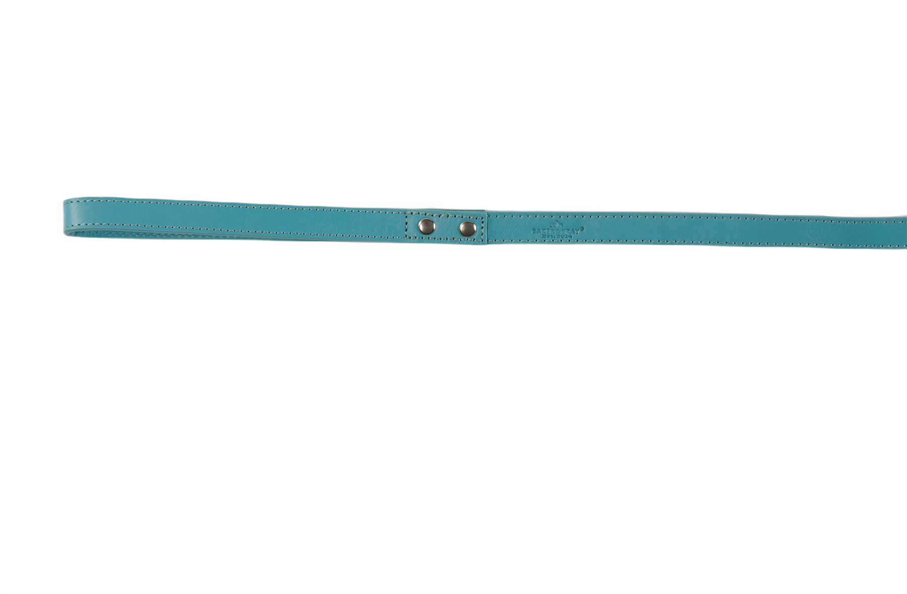 Eco Friendly Leather Dog Collar & Lead Set, Lagoon