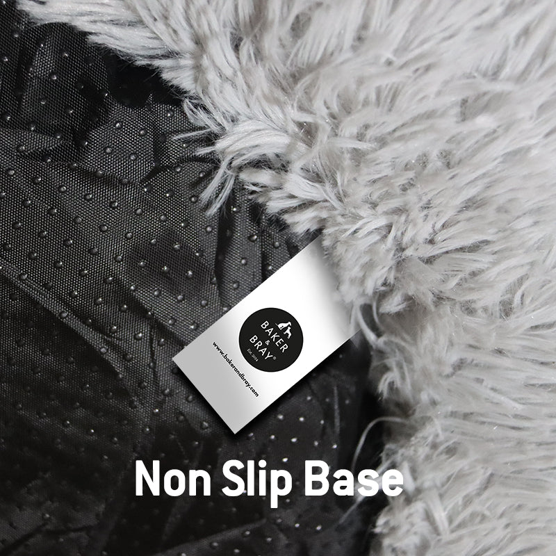 The Donut - Eco Friendly Luxury Calming Donut Dog Bed, Light Grey