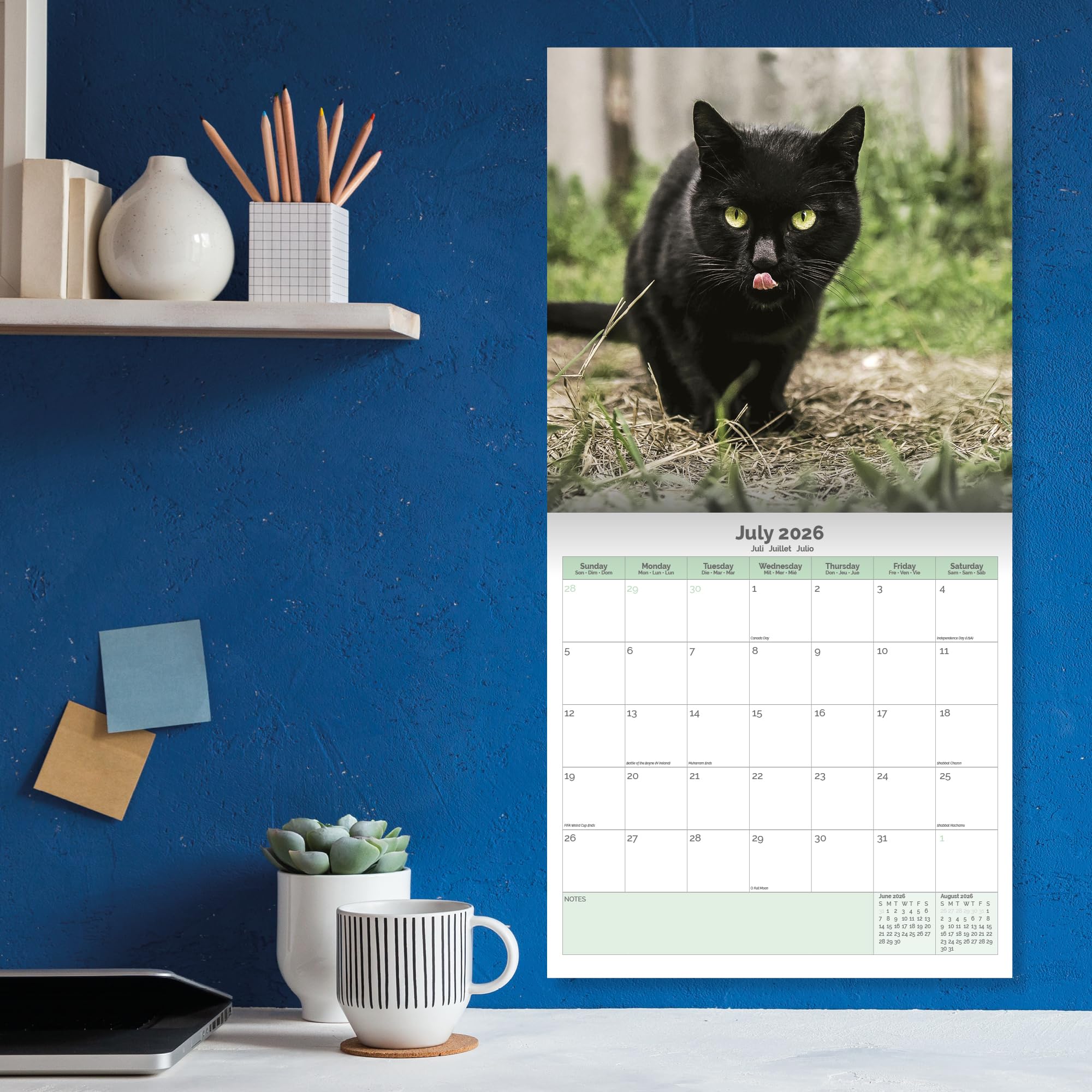 Black Cats Calendar 2026