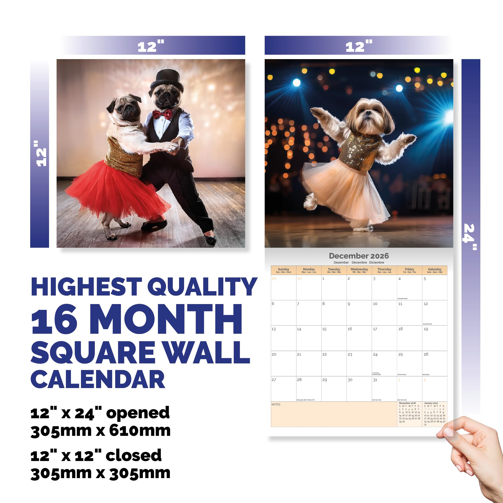 Strictly Dogs Dancing Calendar 2026