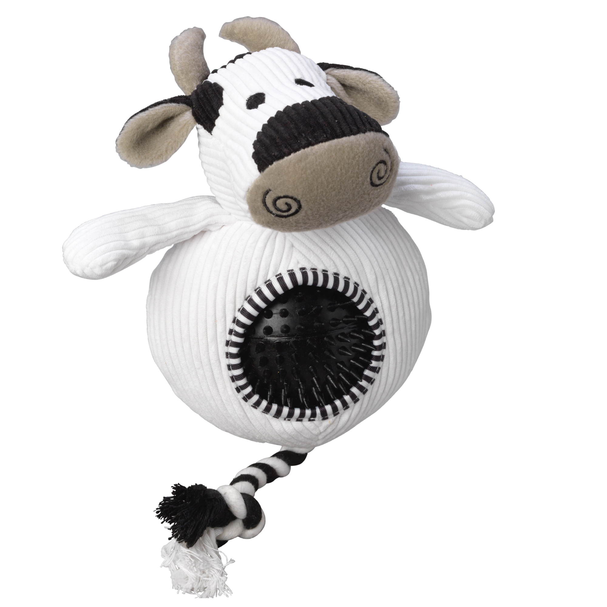 Cow Cord Toy with Spiky Ball