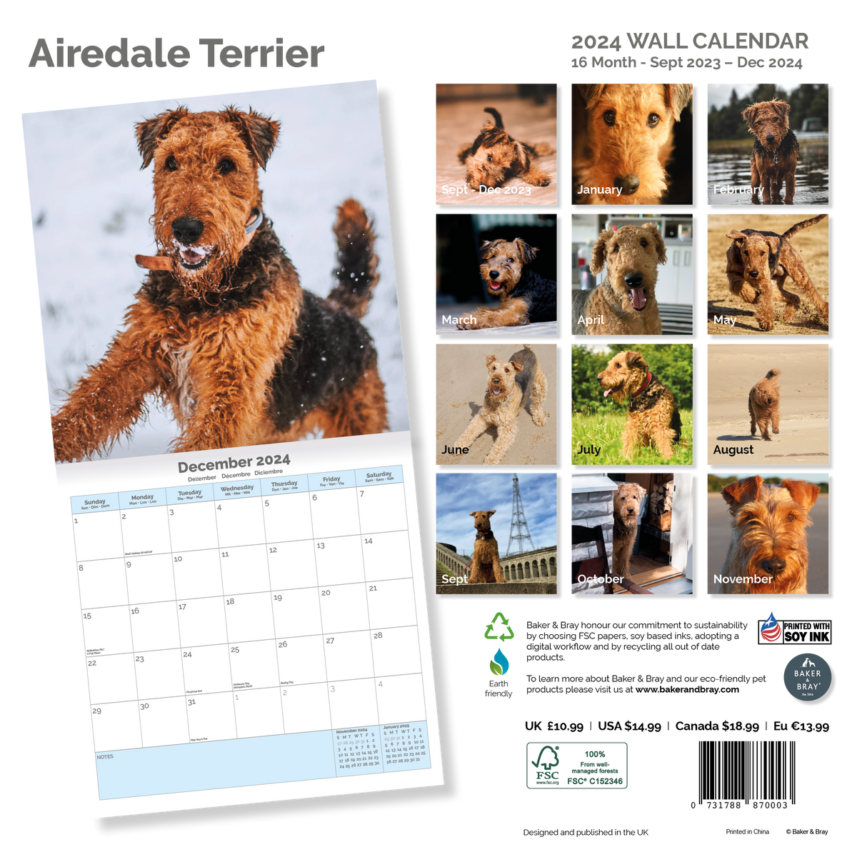 Dog Calendar 2025 Cat Calendar 2025 Animal Calendar 2025