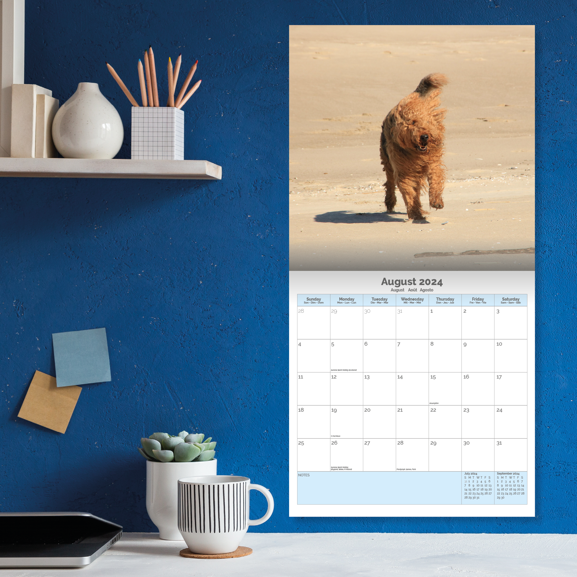 Airedale Terrier Calendar 2024