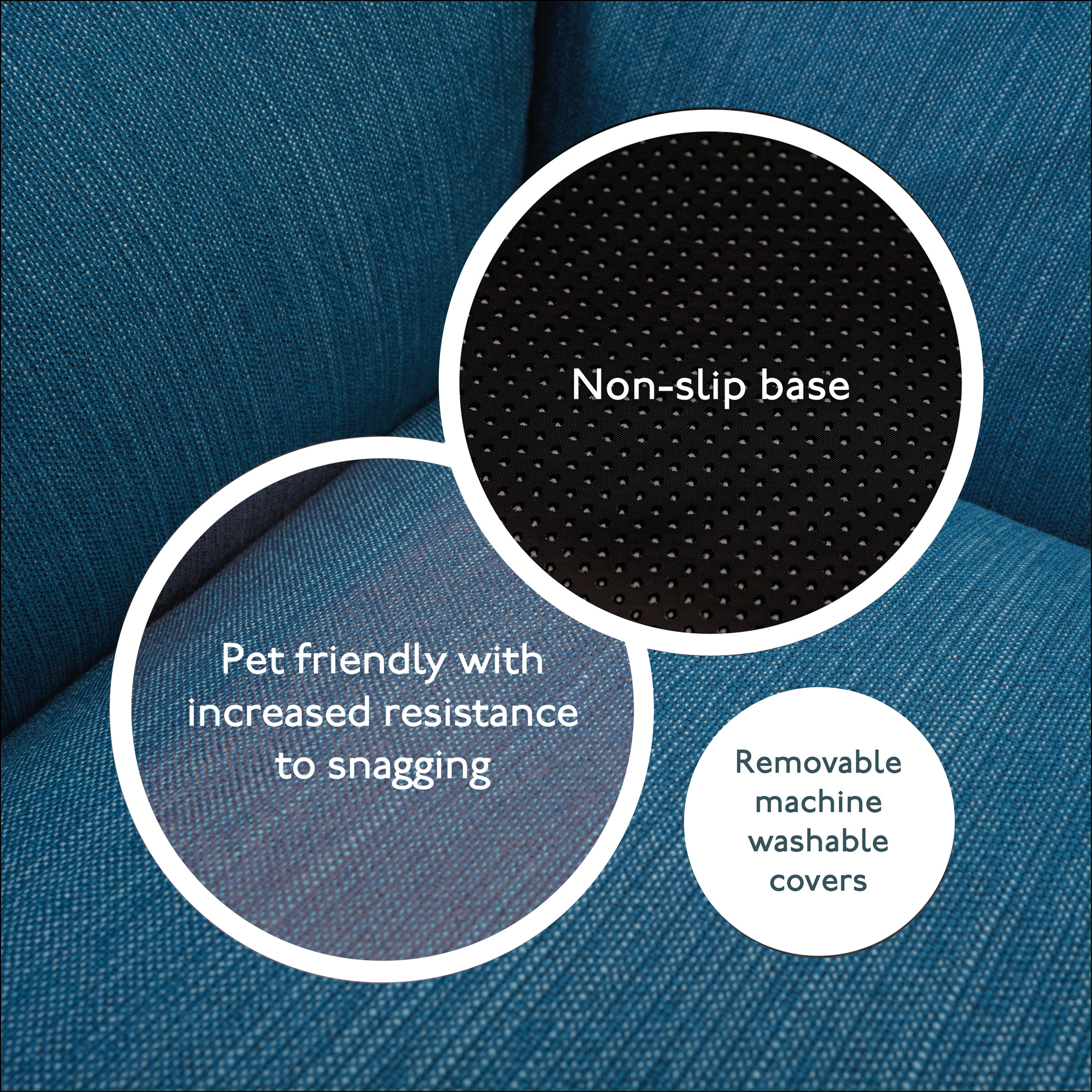 Eco Luxe Orthopaedic Luxury Dog Bed, Teal Blue-Green