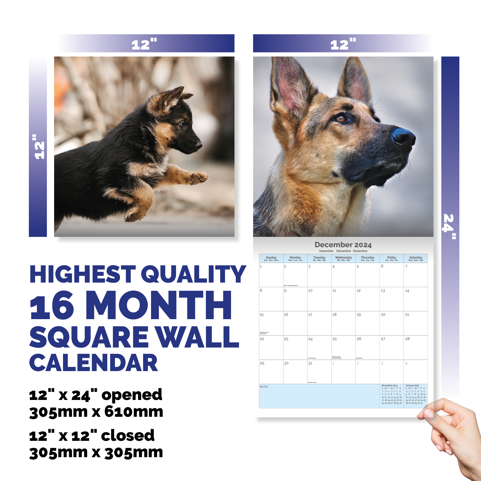German Shepherd Calendar 2024