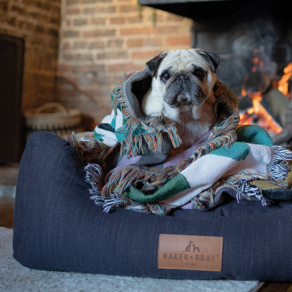 Eco Comfort Orthopaedic Luxury Dog Bed Navy Blue