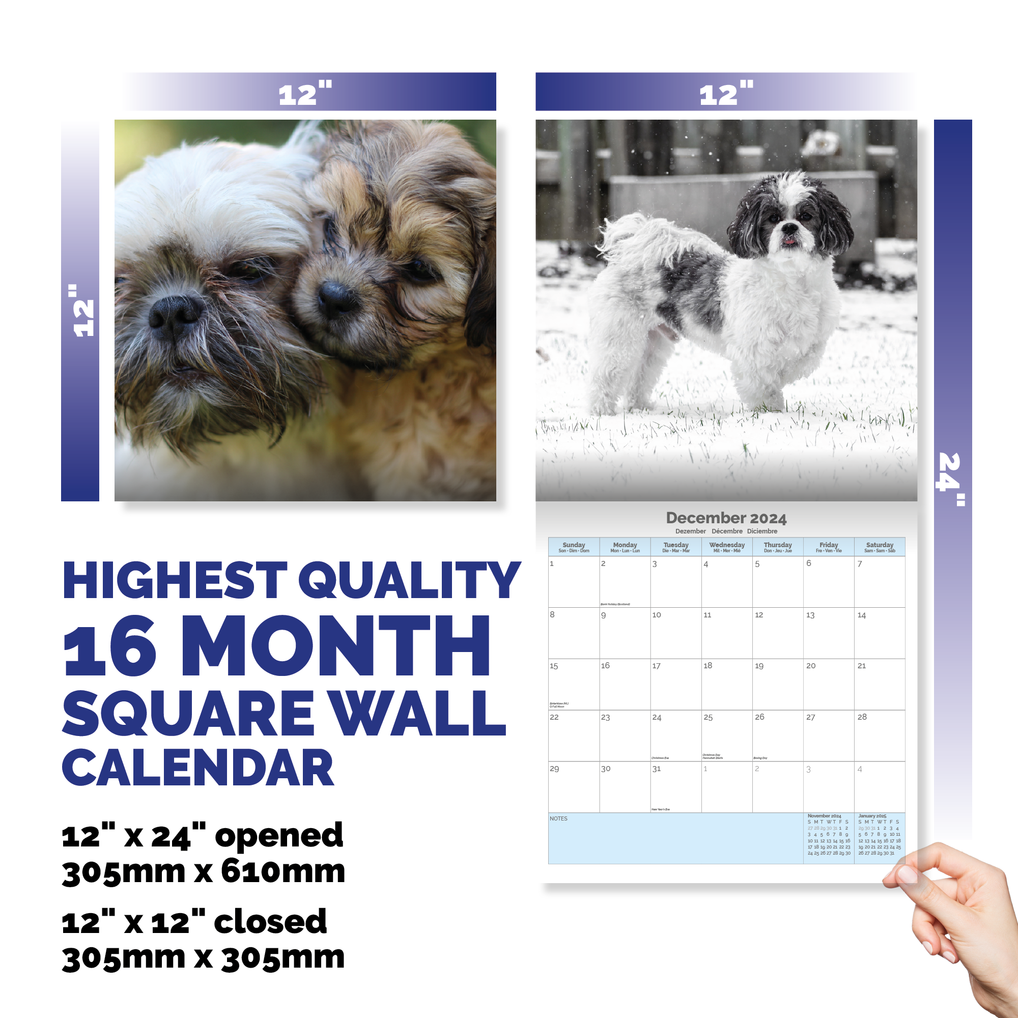 Shih Tzu Calendar 2024