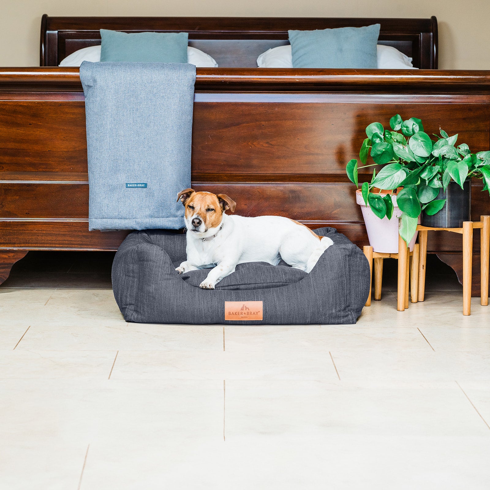 Eco Luxe Orthopaedic Luxury Dog Bed, Slate Grey