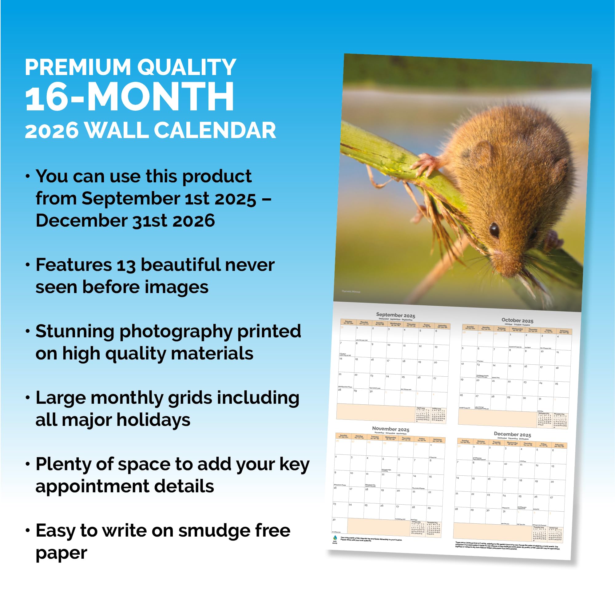 British Wildlife Calendar 2026